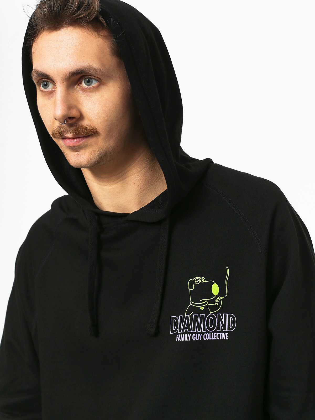 Bluza z kapturem Diamond Supply Co. Family Guy Collective (black)