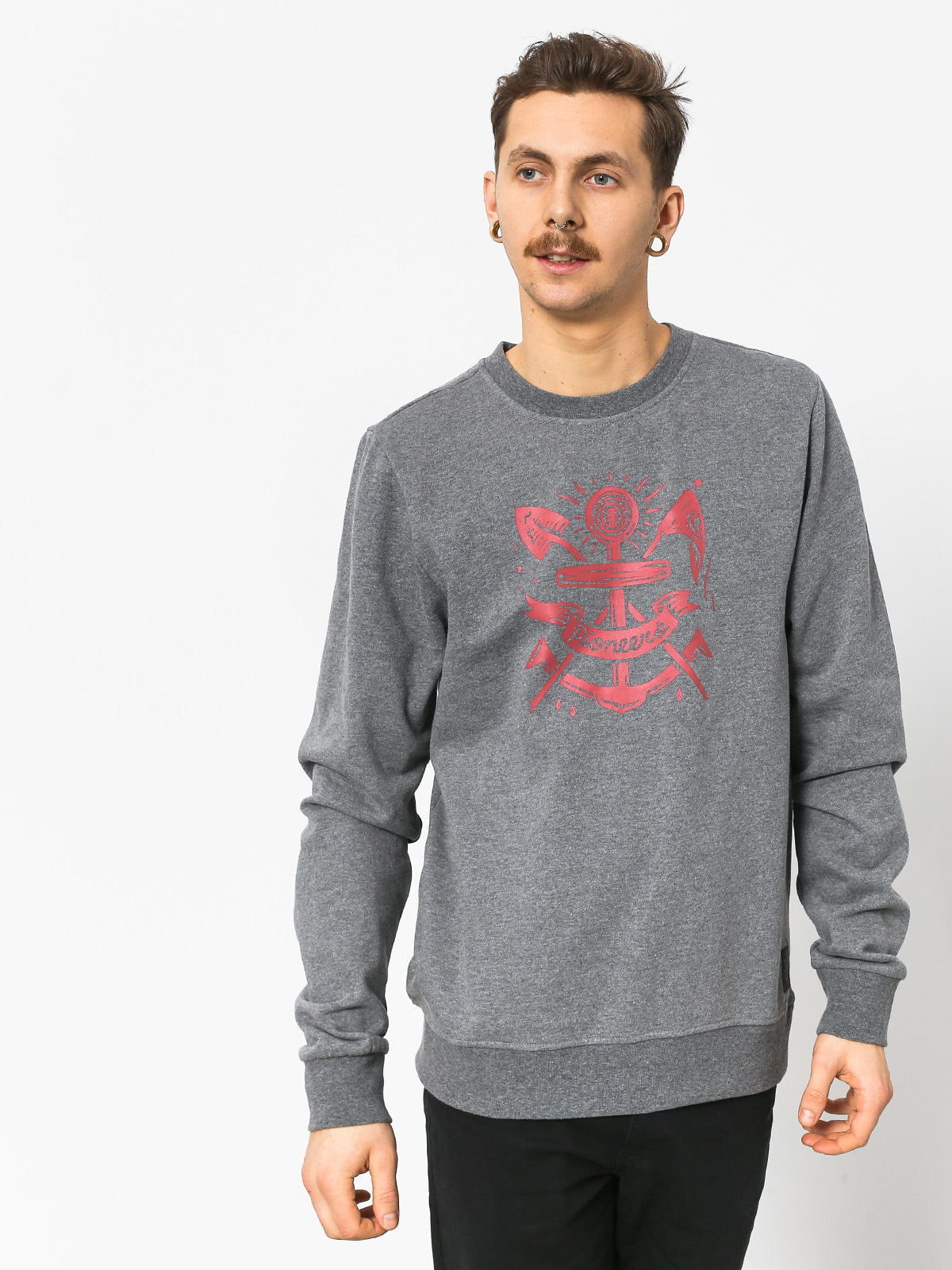 Bluza Element Pioneers Crew (grey heather)