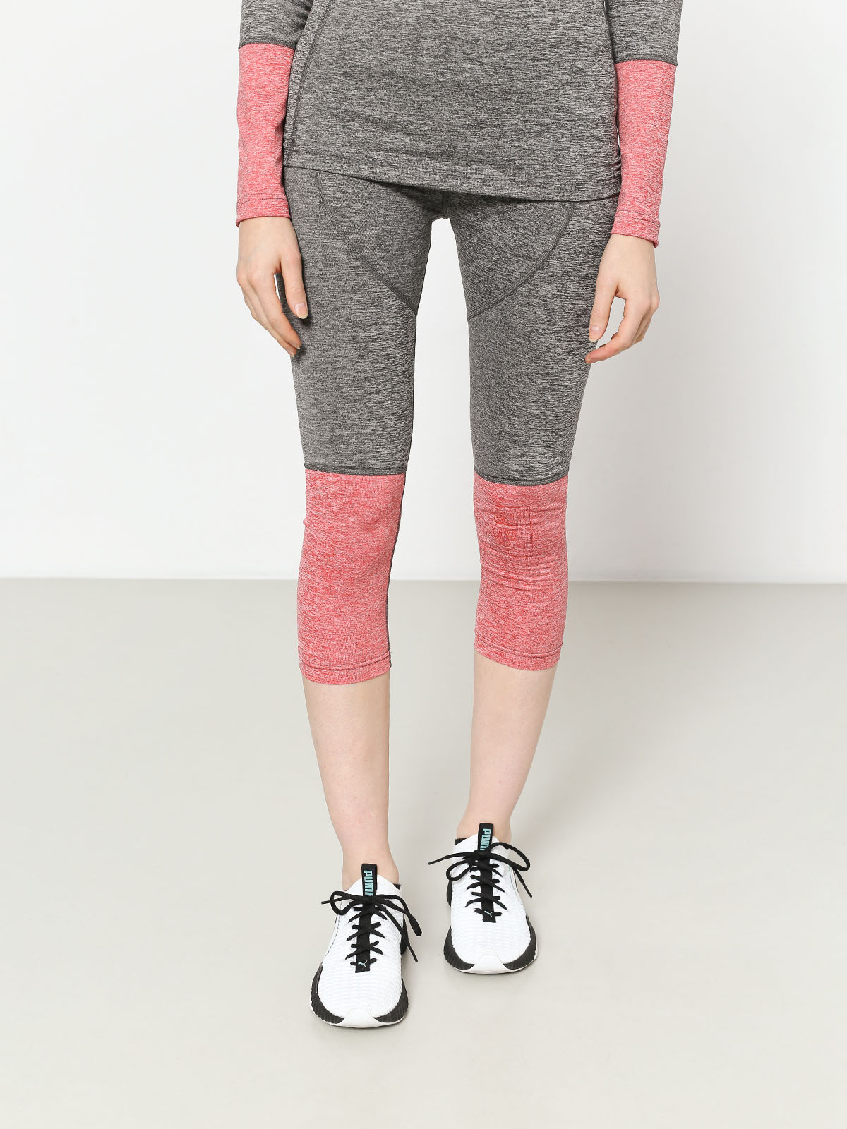 Damskie Leginsy Majesty Cover Lady Pants Base Layer (grey/pink)