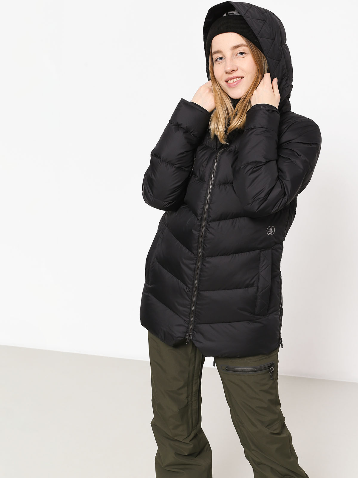 Damska Kurtka snowboardowa Volcom Structure Down (blk)