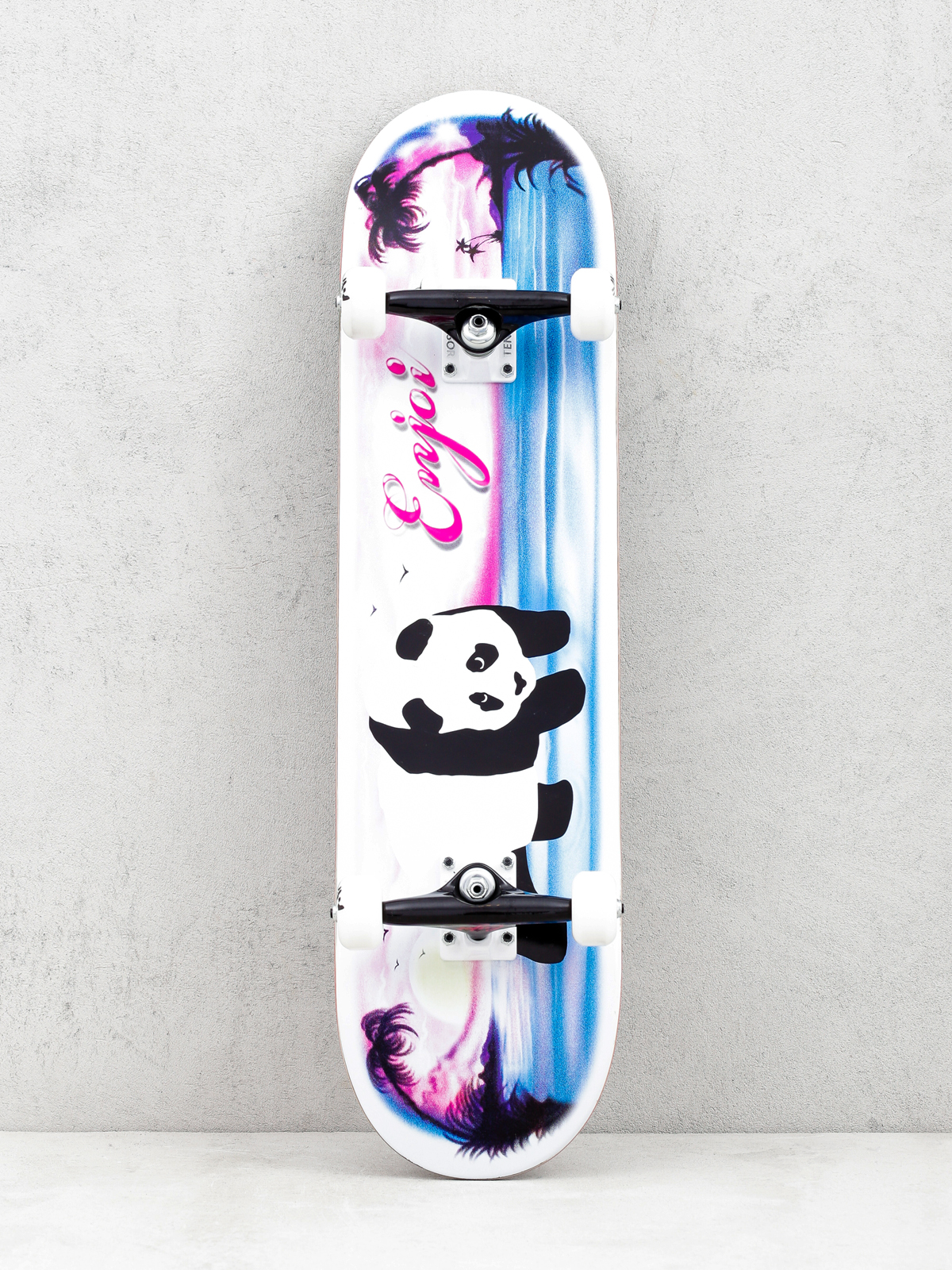 Deskorolka Enjoi Tropical Airbrush Panda (white/pink/blue)