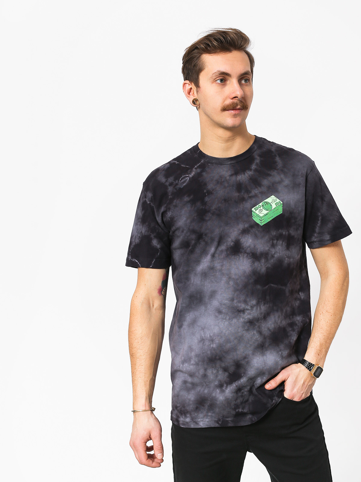 T-shirt RipNDip Money Talks (black cloud wash)