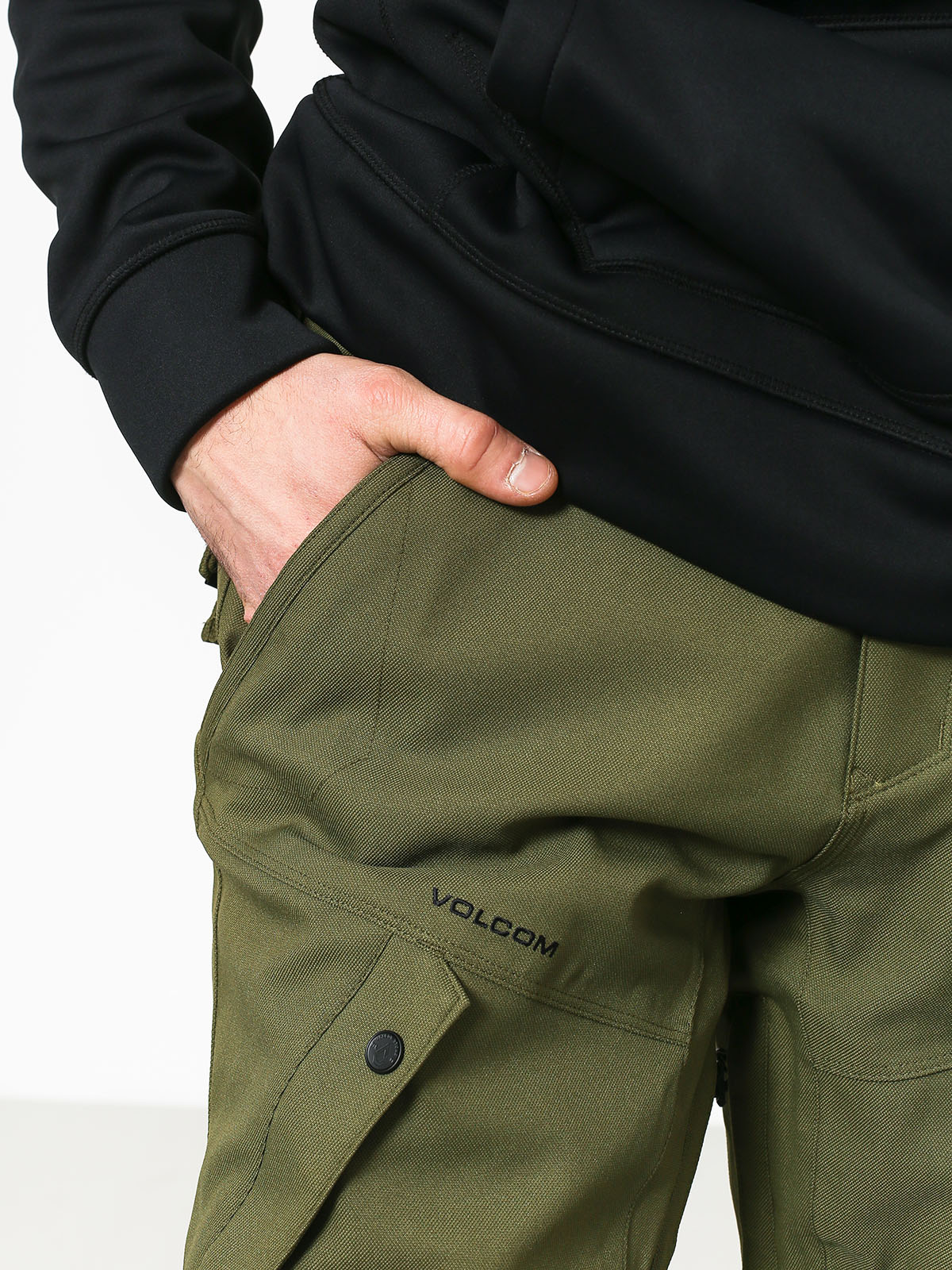 Męskie Spodnie snowboardowe Volcom Articulated (mil)