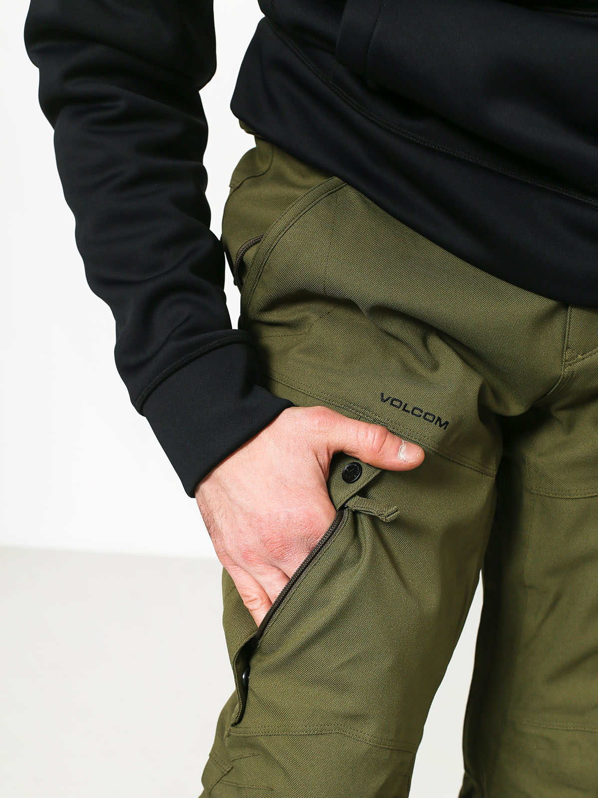 Męskie Spodnie snowboardowe Volcom Articulated (mil)