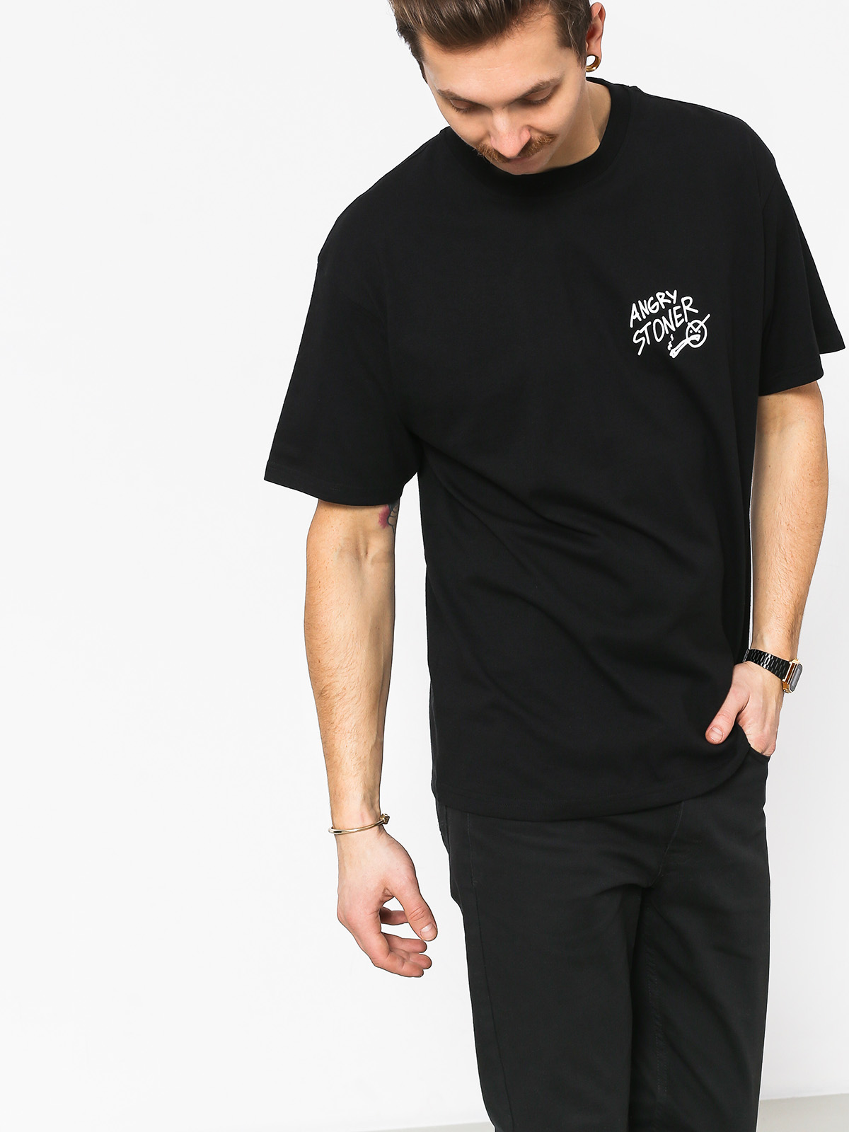 T-shirt Polar Skate Angry Stoner (black)