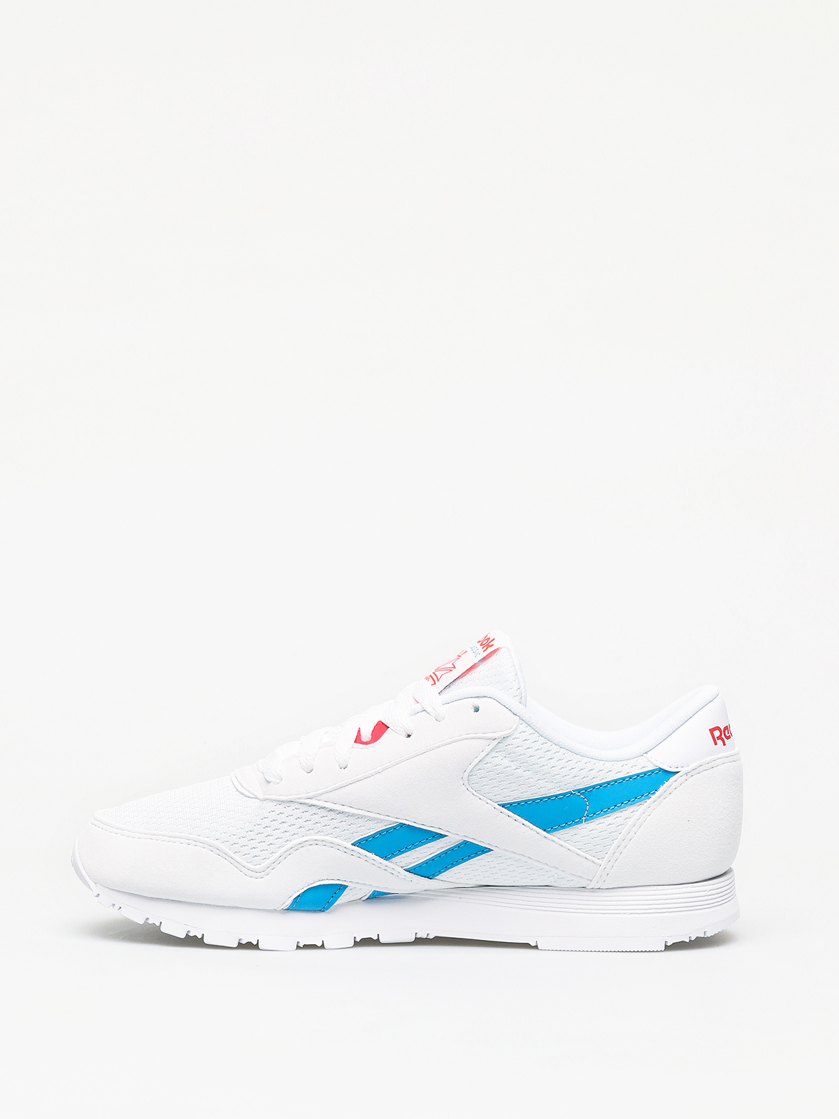 Buty Reebok Cl Nylon Txt Wmn (white/blue/neon red)