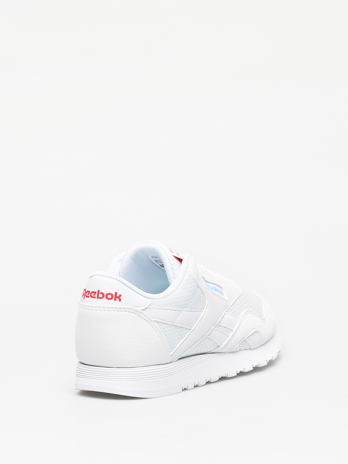 Buty Reebok Cl Nylon Txt Wmn (white/blue/neon red)