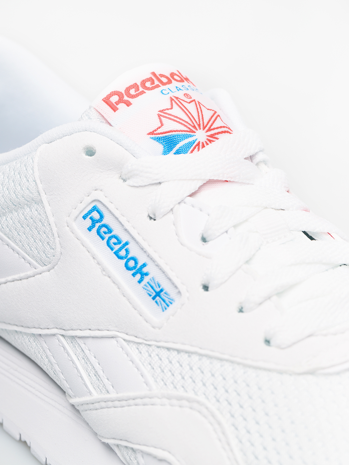 Buty Reebok Cl Nylon Txt Wmn (white/blue/neon red)