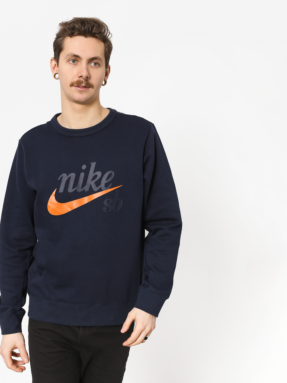 Longsleeve Nike SB Sb Top Icon Craft (obsidian/cinder orange)