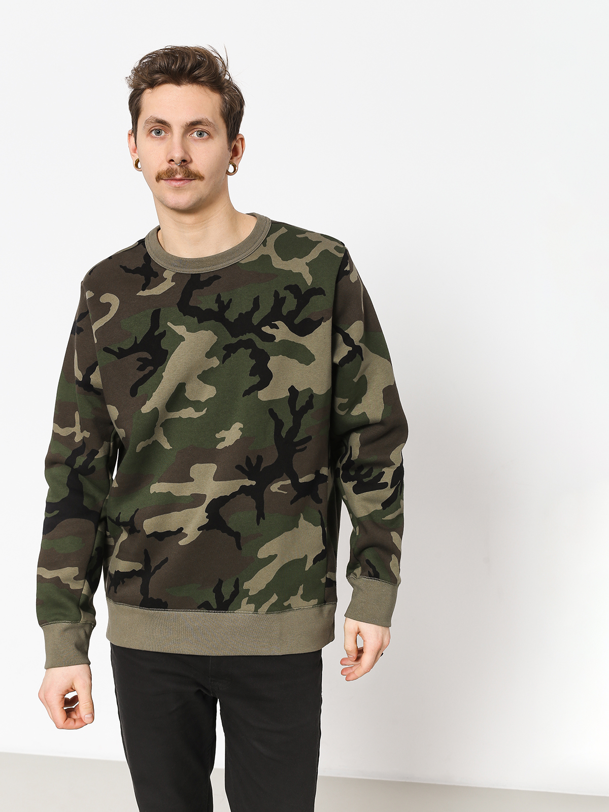 Bluza Nike SB Sb Icon Crew (medium olive/medium olive)