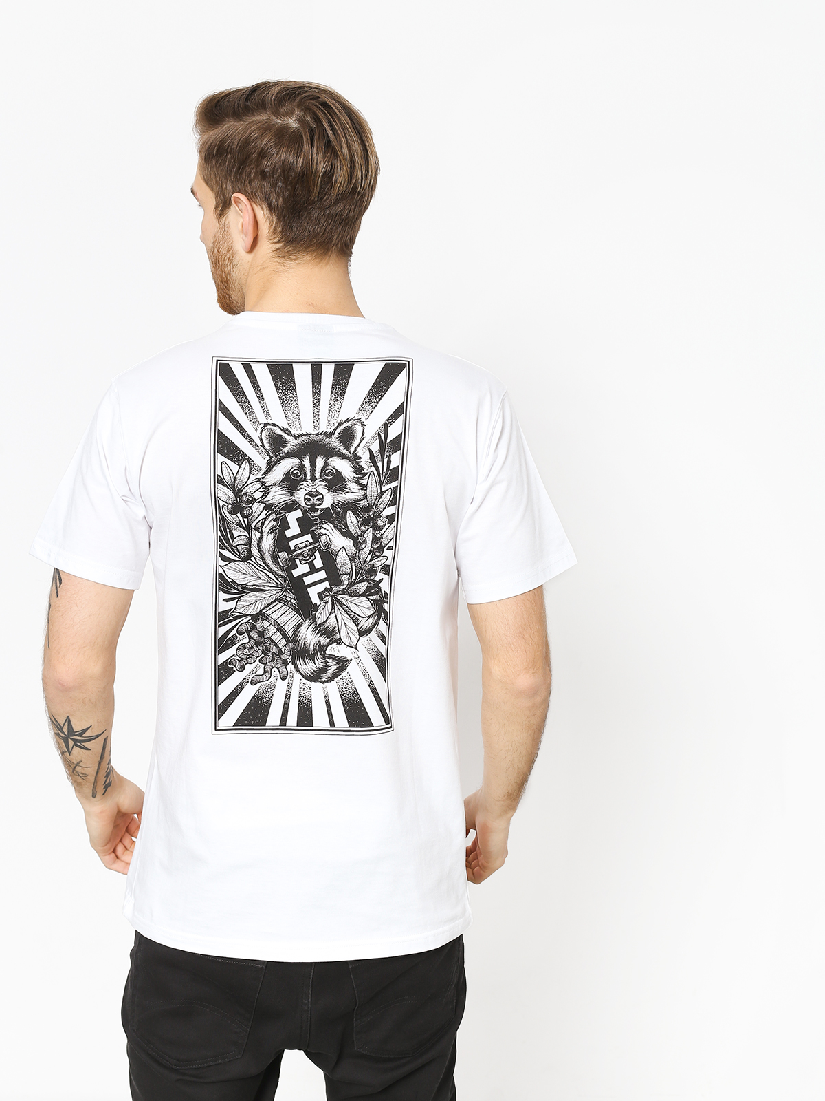 T-shirt Nervous Sigil Racoon (white)