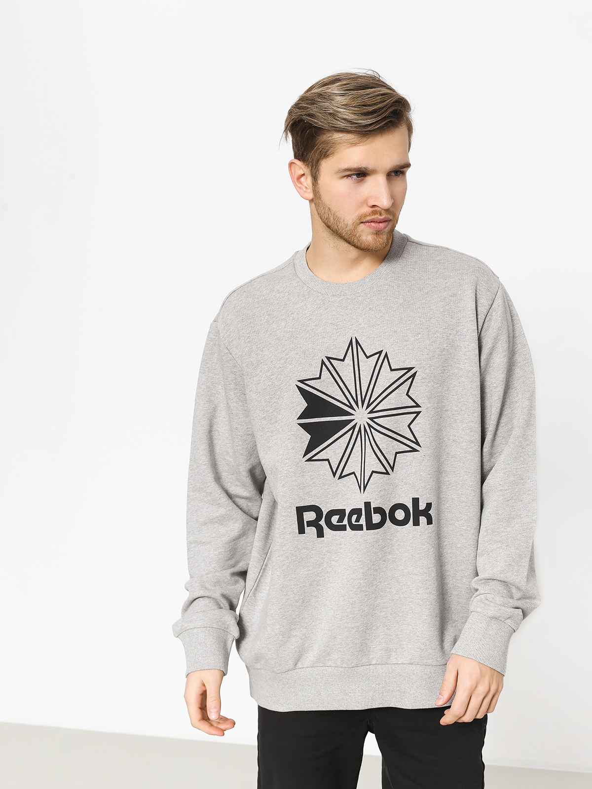 Bluza Reebok Ac Ft Big Starcrest Crew (mgreyh/black)