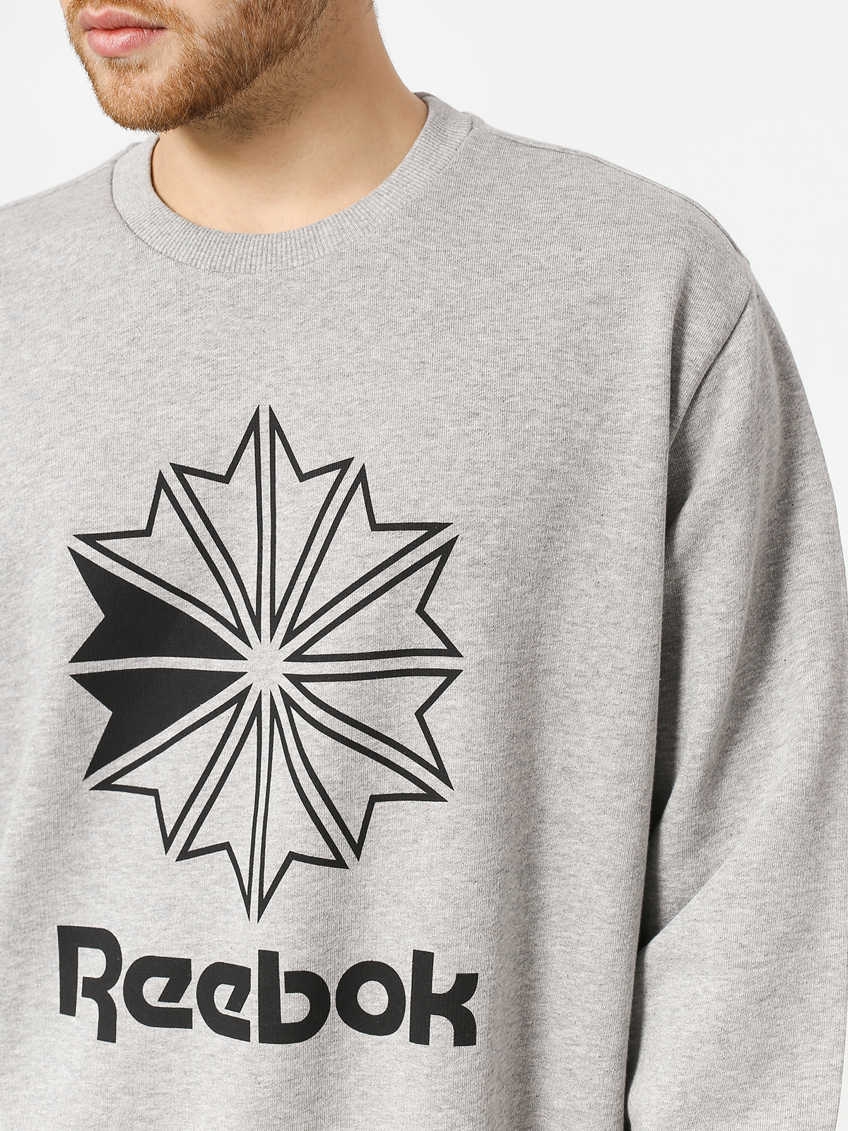 Bluza Reebok Ac Ft Big Starcrest Crew (mgreyh/black)