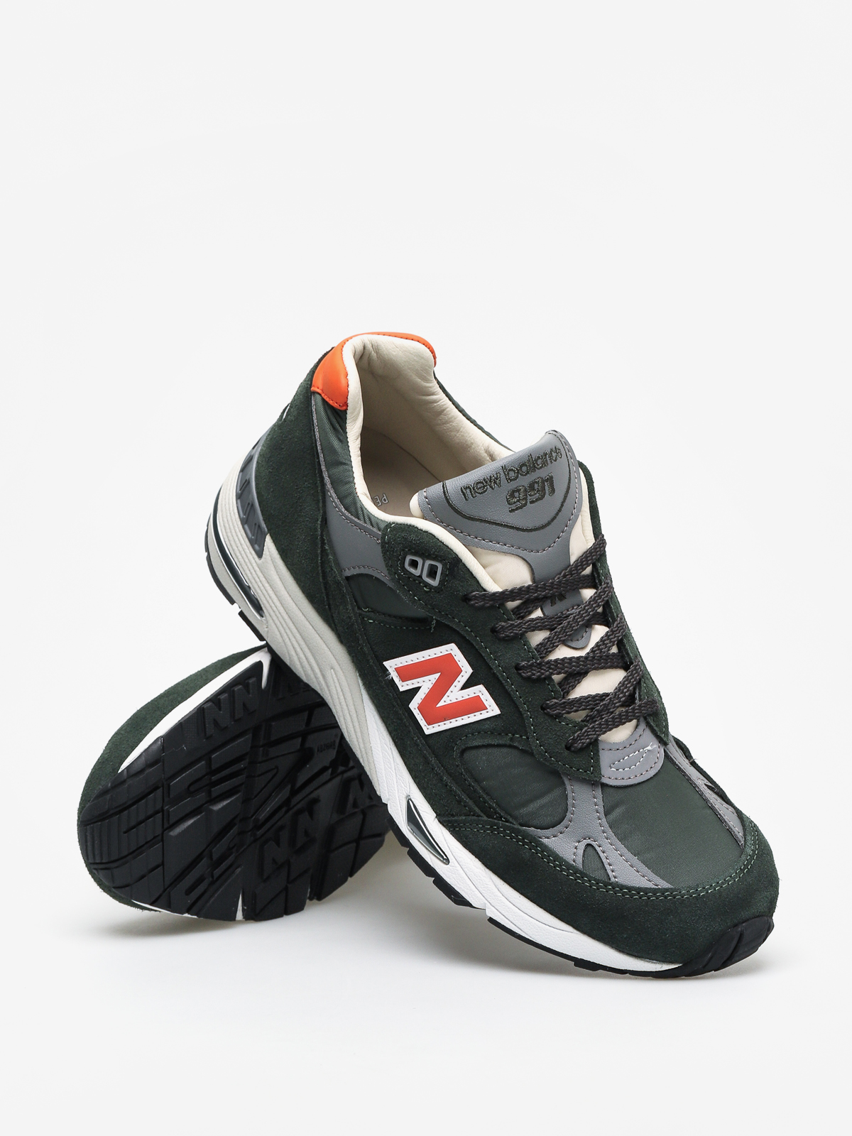 Buty New Balance 991 (green/orange)