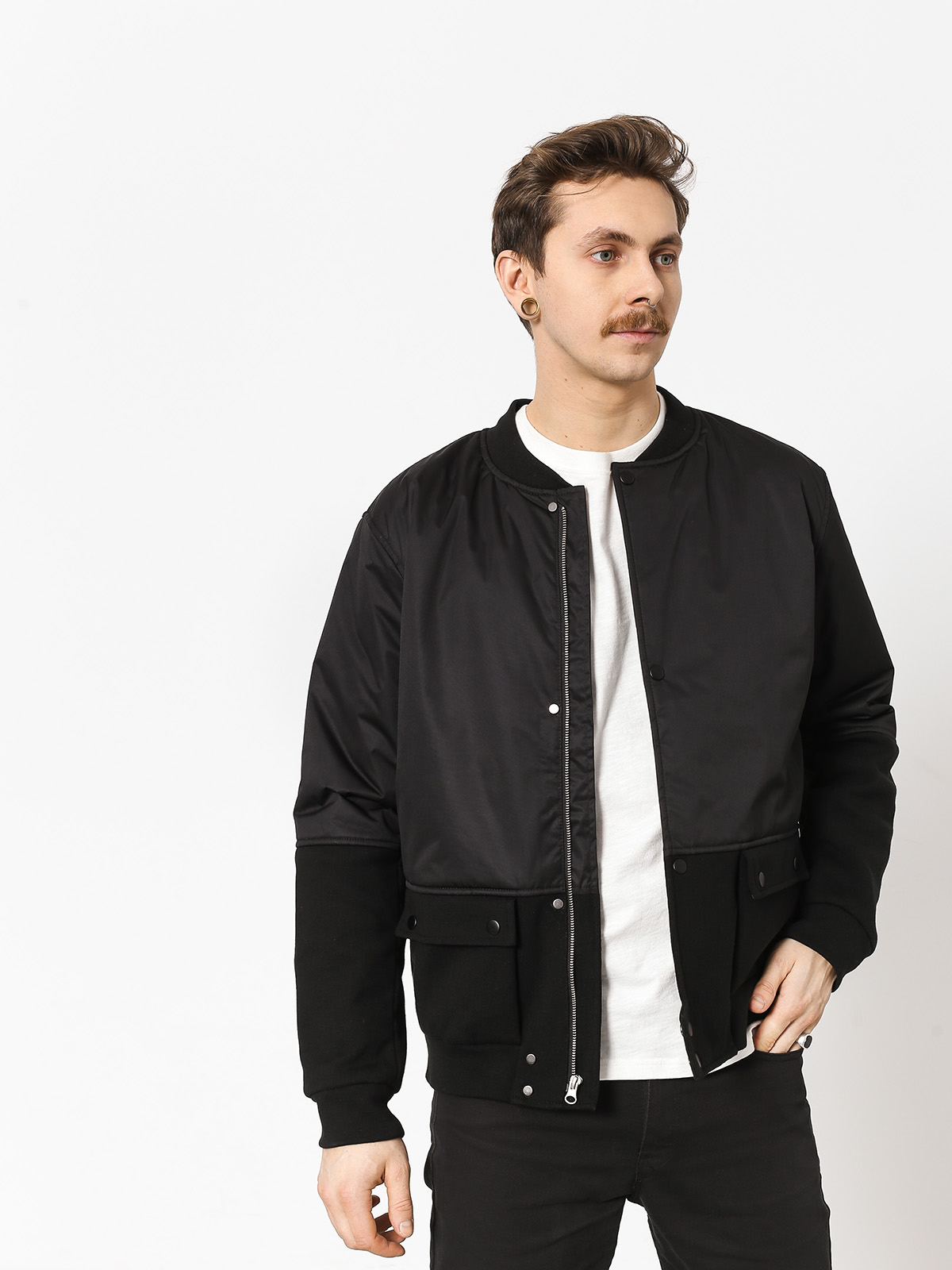 Kurtka Diamond Supply Co. Stadium Bomber Jacket (black)