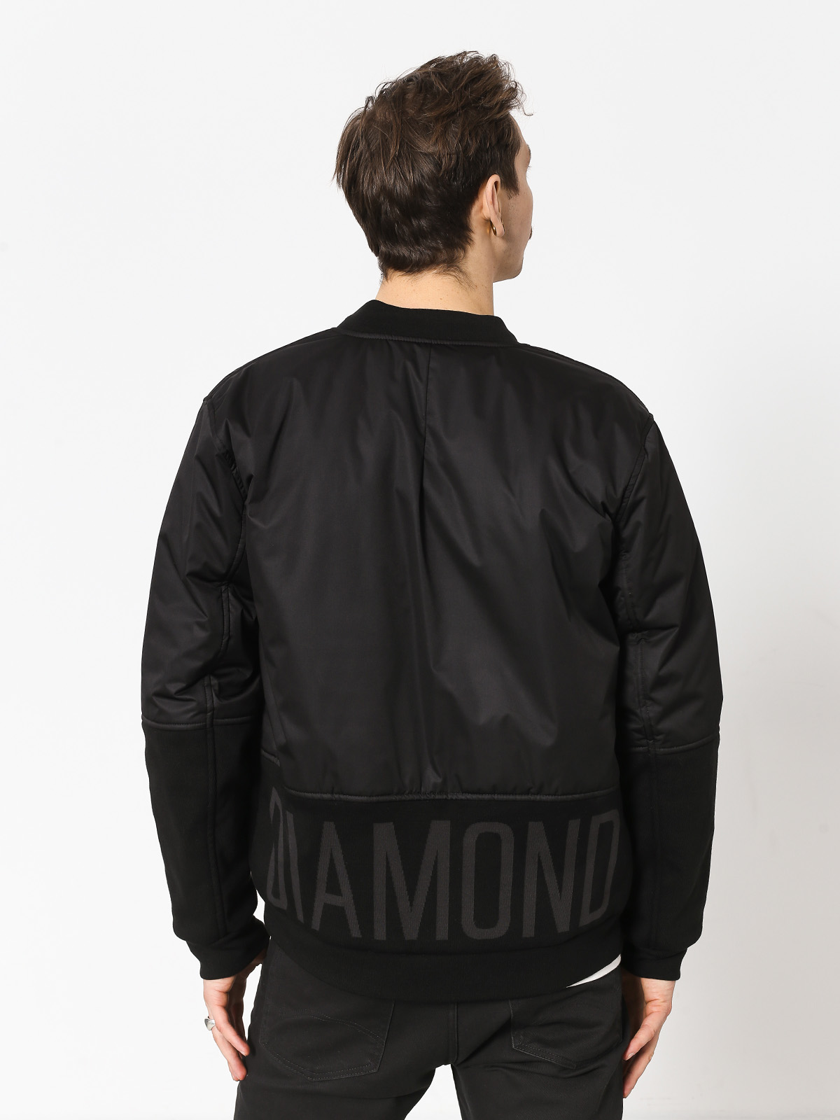 Kurtka Diamond Supply Co. Stadium Bomber Jacket (black)