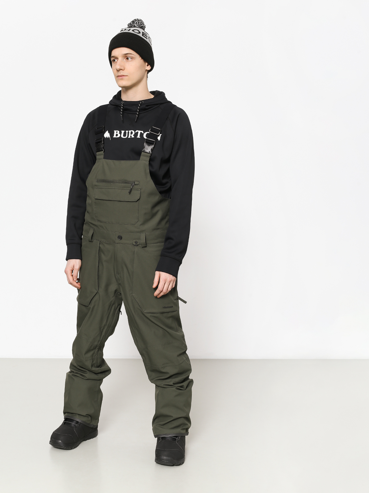 Męskie Spodnie snowboardowe Volcom Roan Bib Overall (bgr)