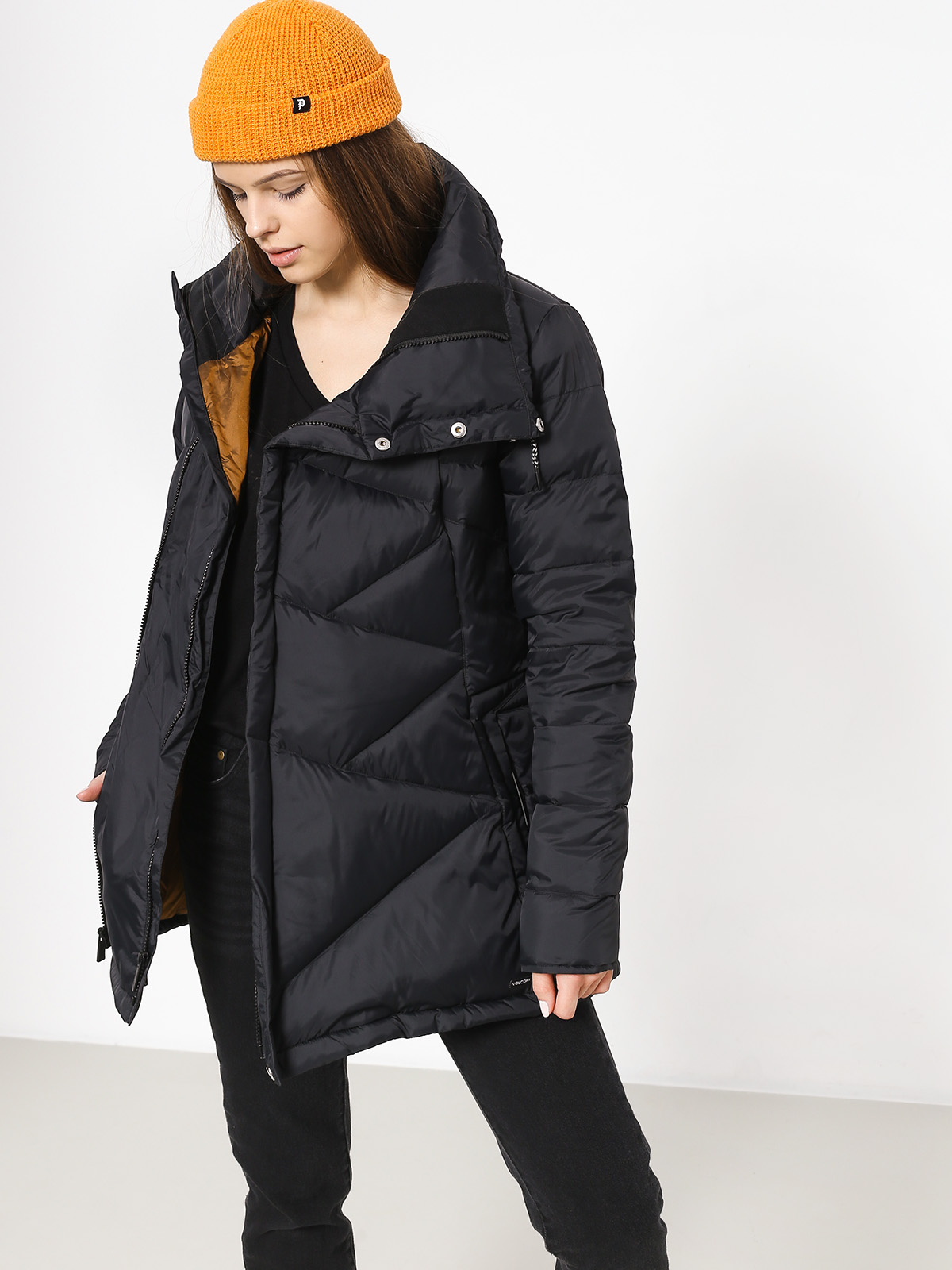 Damska Kurtka snowboardowa Volcom Structure Down (blk)