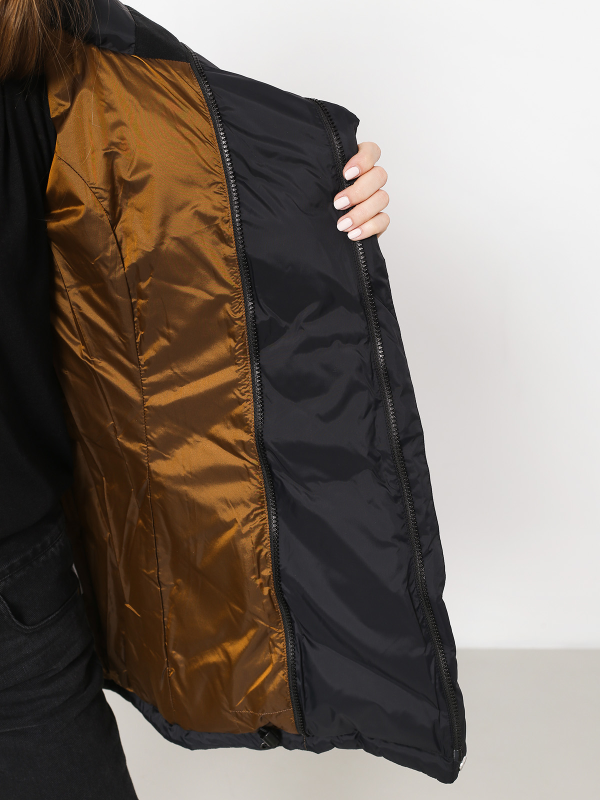 Damska Kurtka snowboardowa Volcom Structure Down (blk)