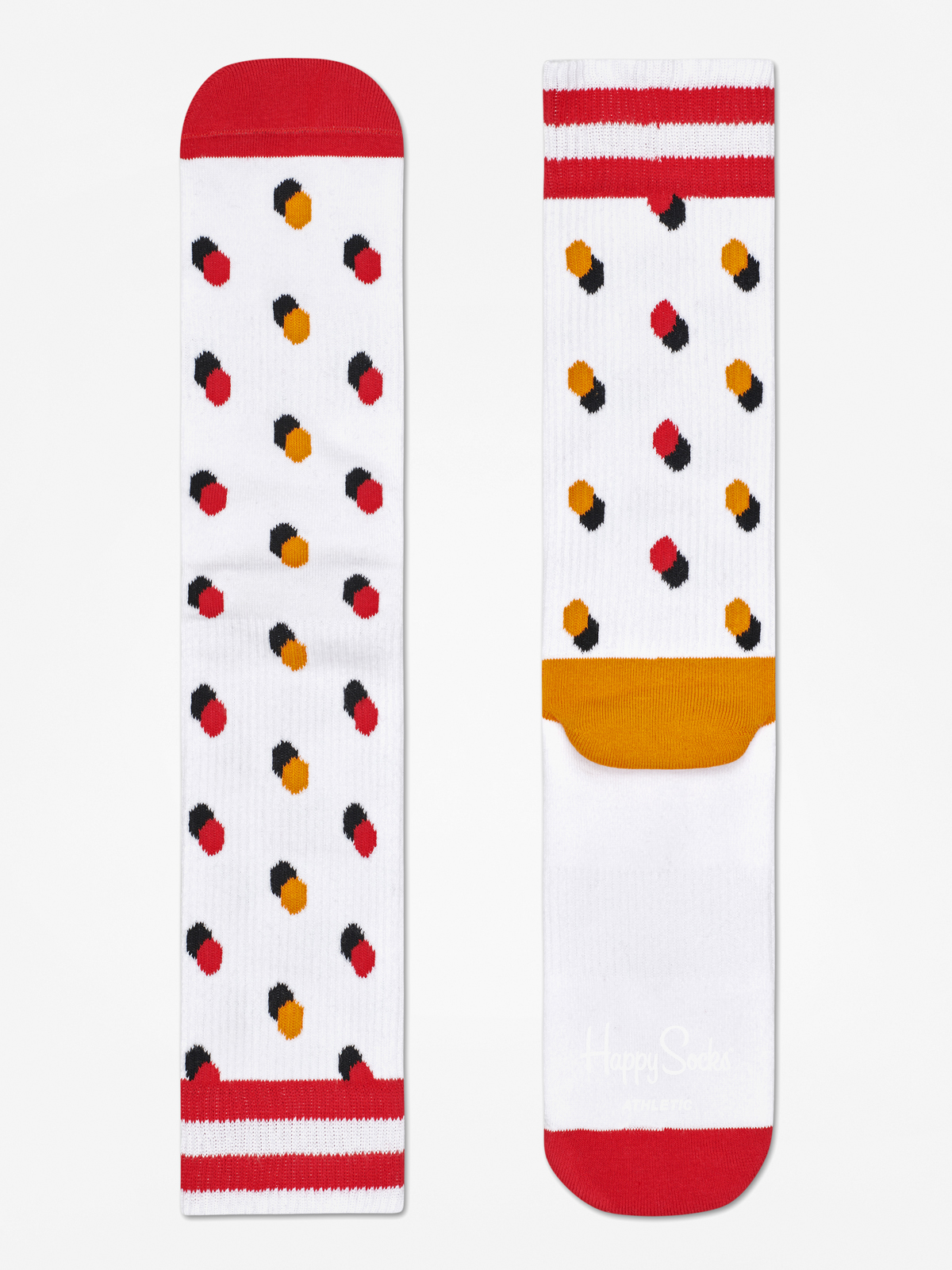 Skarpetki Happy Socks Athletic Shadow Dot (white/orange/red)