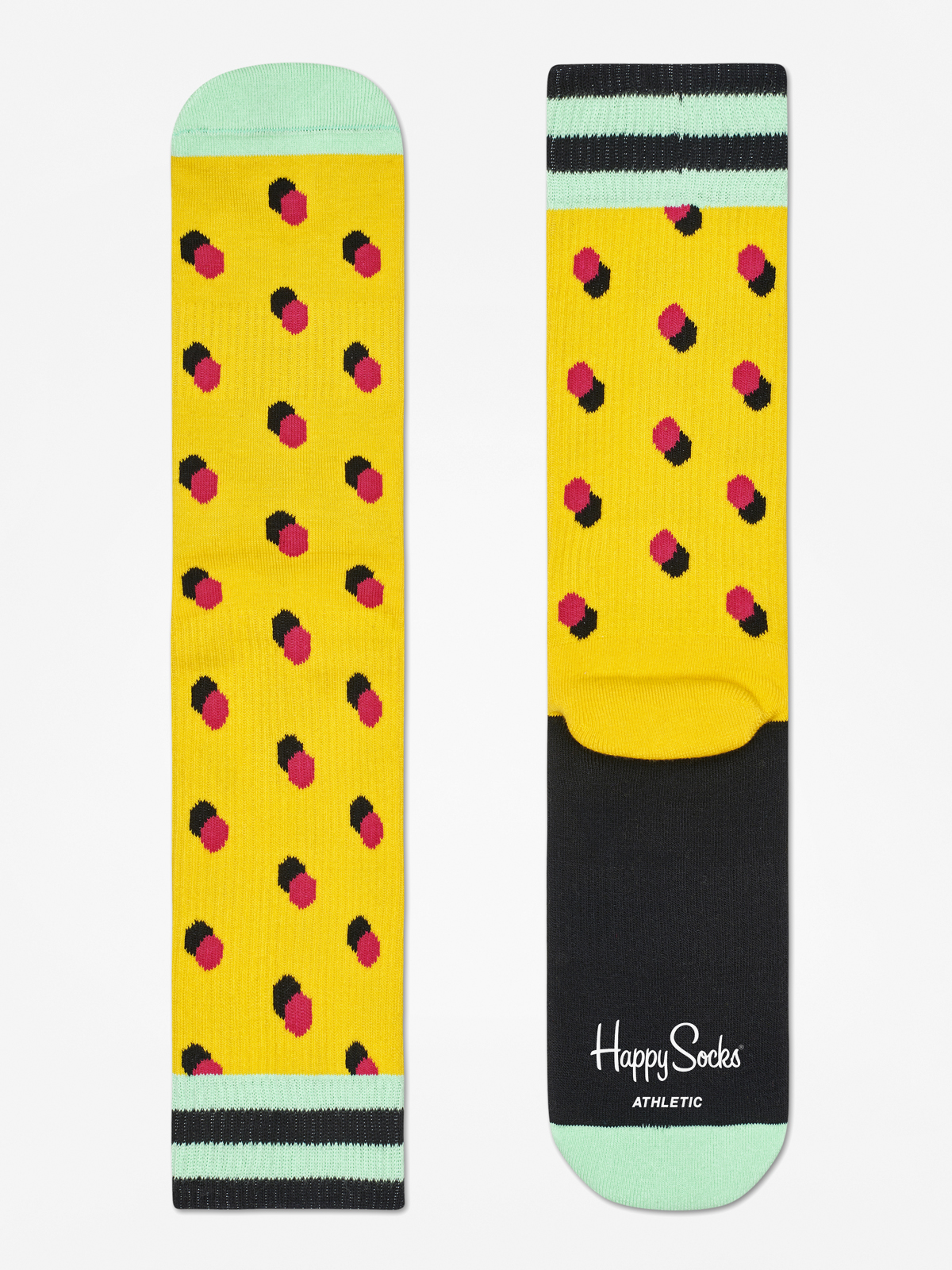 Skarpetki Happy Socks Athletic Shadow Dot (yellow/mint/red)