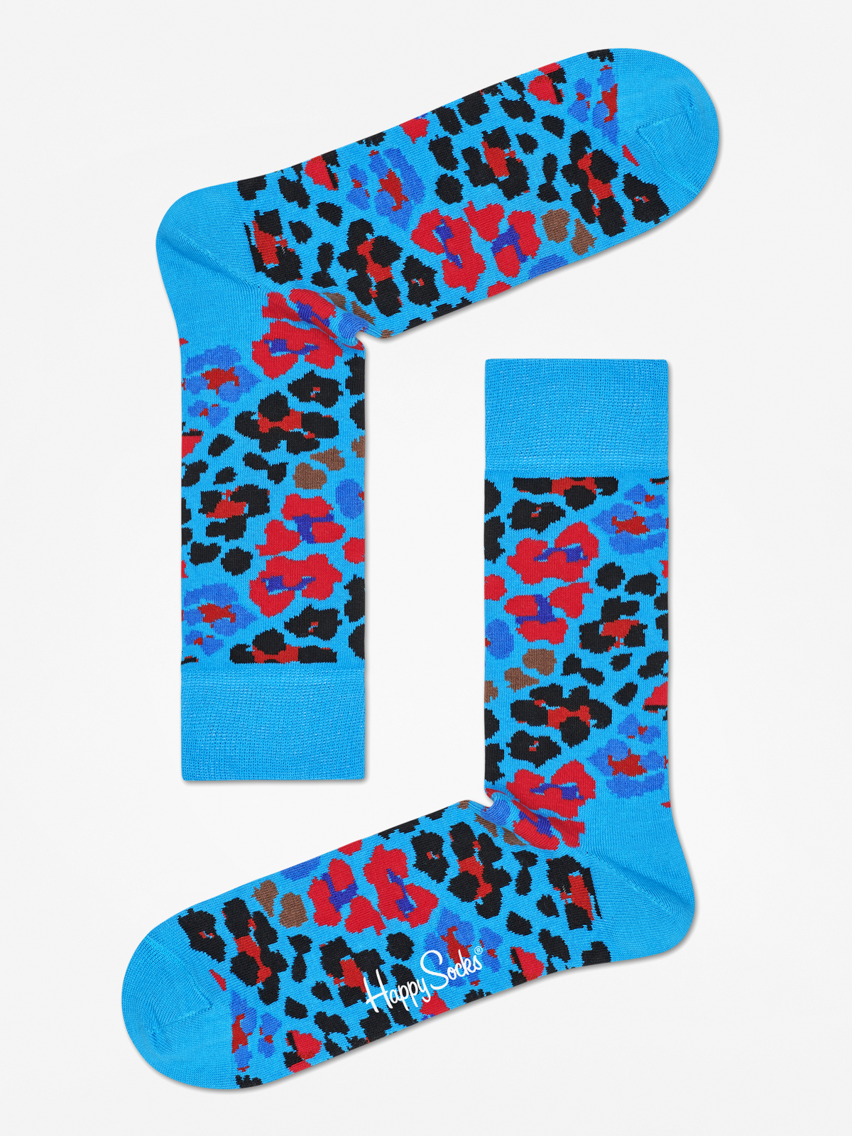 Skarpetki Happy Socks Leopard (blue/red/black)