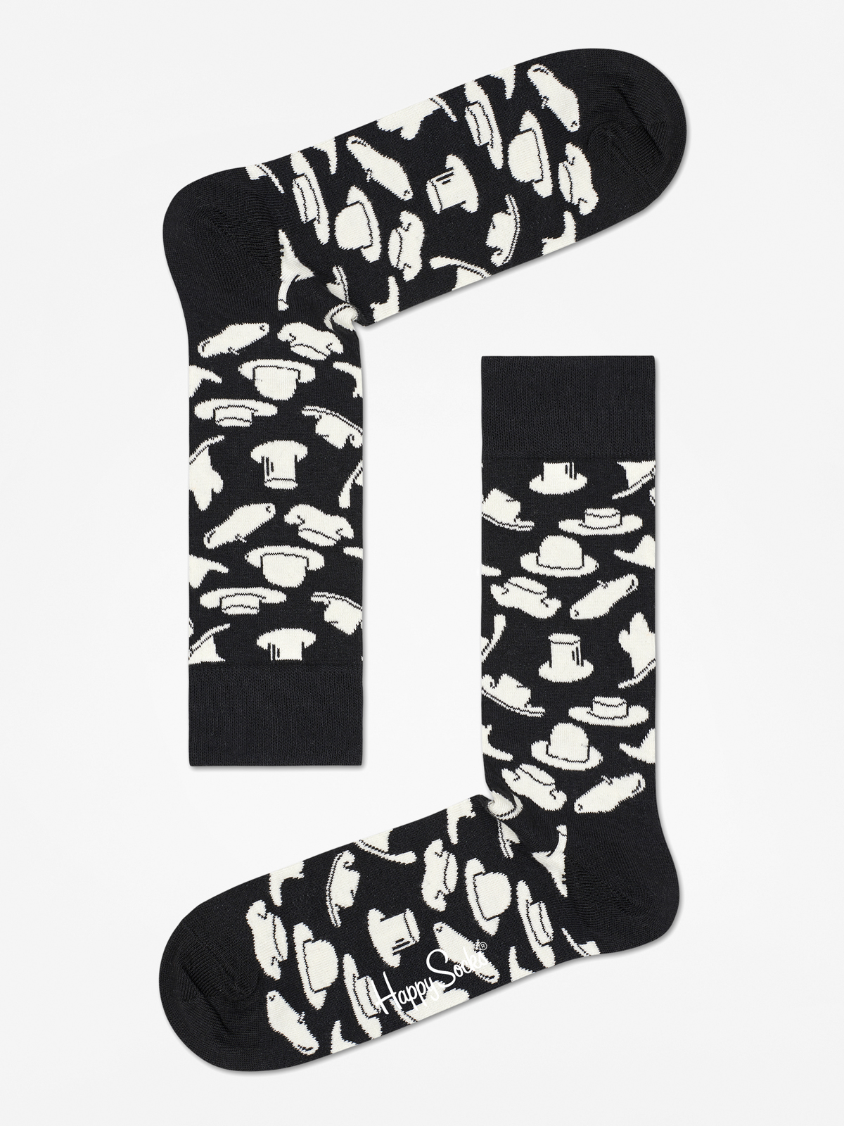 Skarpetki Happy Socks Hats (black/white)