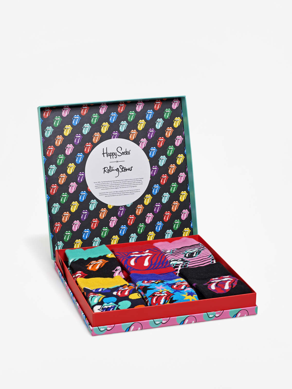 Skarpetki Happy Socks Giftbox 6Pk Rolling Stones (multi)