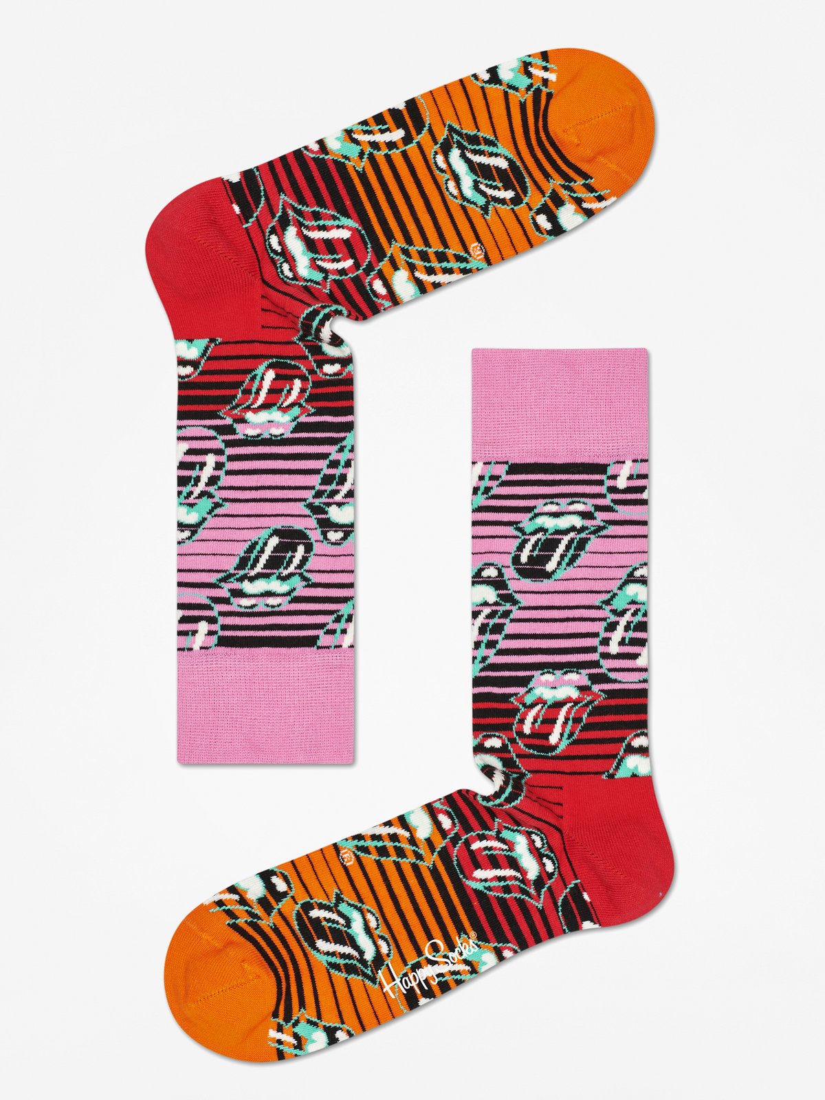 Skarpetki Happy Socks Rolling Stones (pink/red/orange)