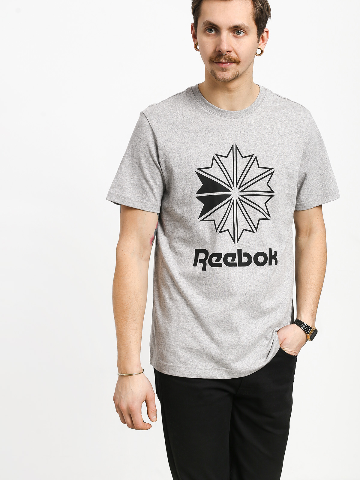 T-shirt Reebok Cl Big Logo (mgreyh)