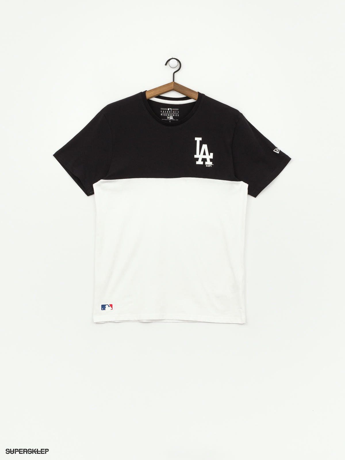 New Era LA Dodgers old english backprint t-shirt in black