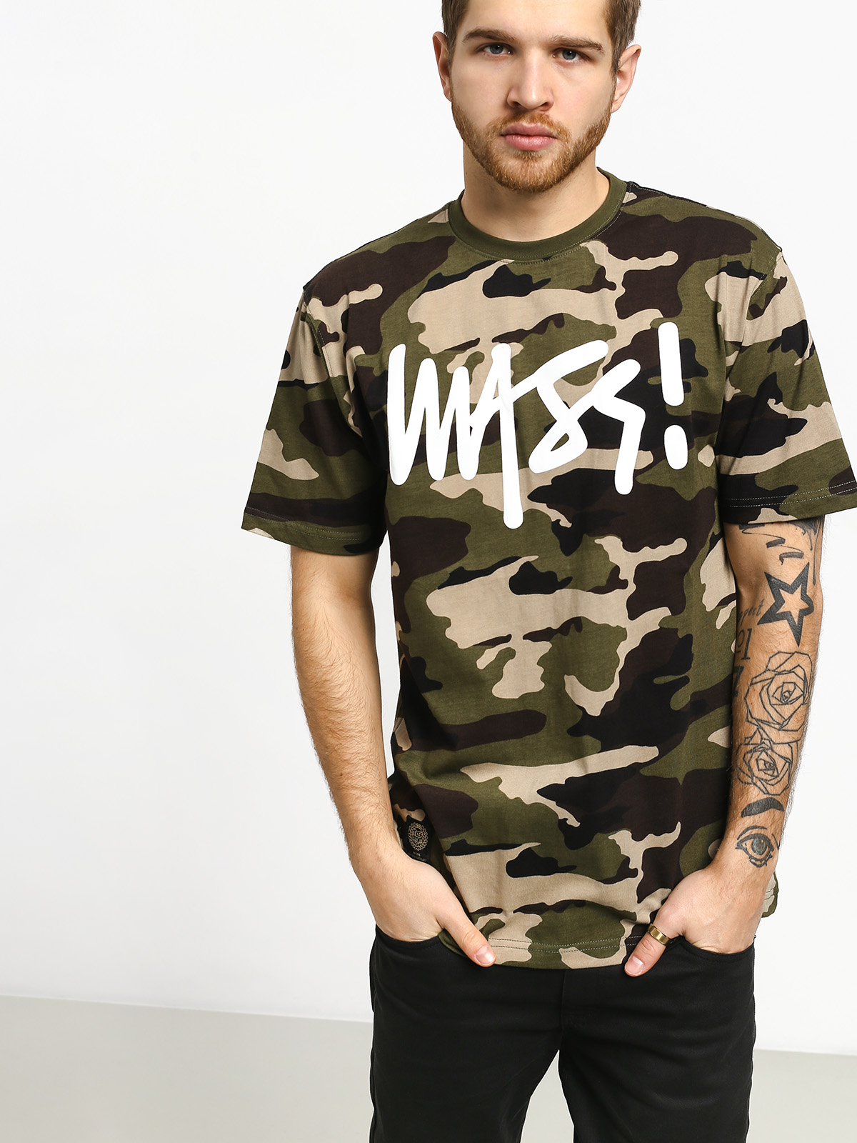 T-shirt MassDnm Signature (woodland camo)