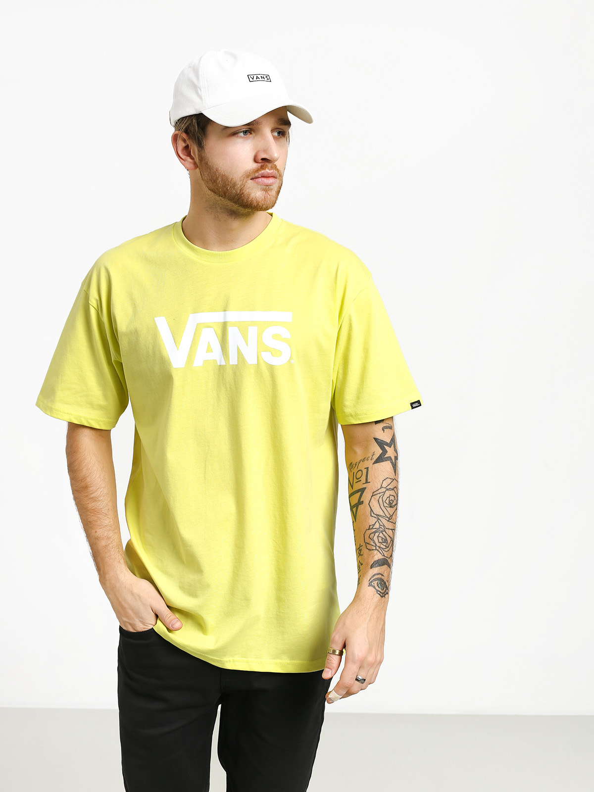 T-shirt Vans Classic (sunny lime/white)