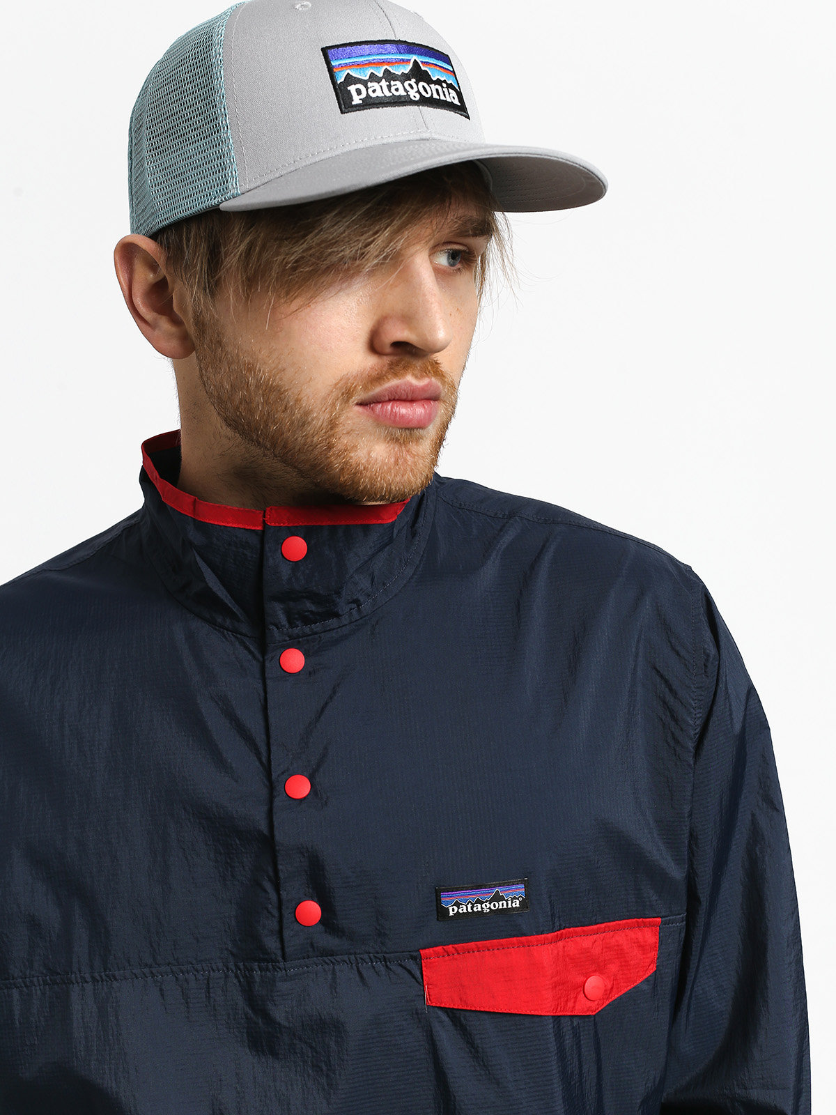 Kurtka Patagonia Houdini Snap T (stone blue w/neo navy)