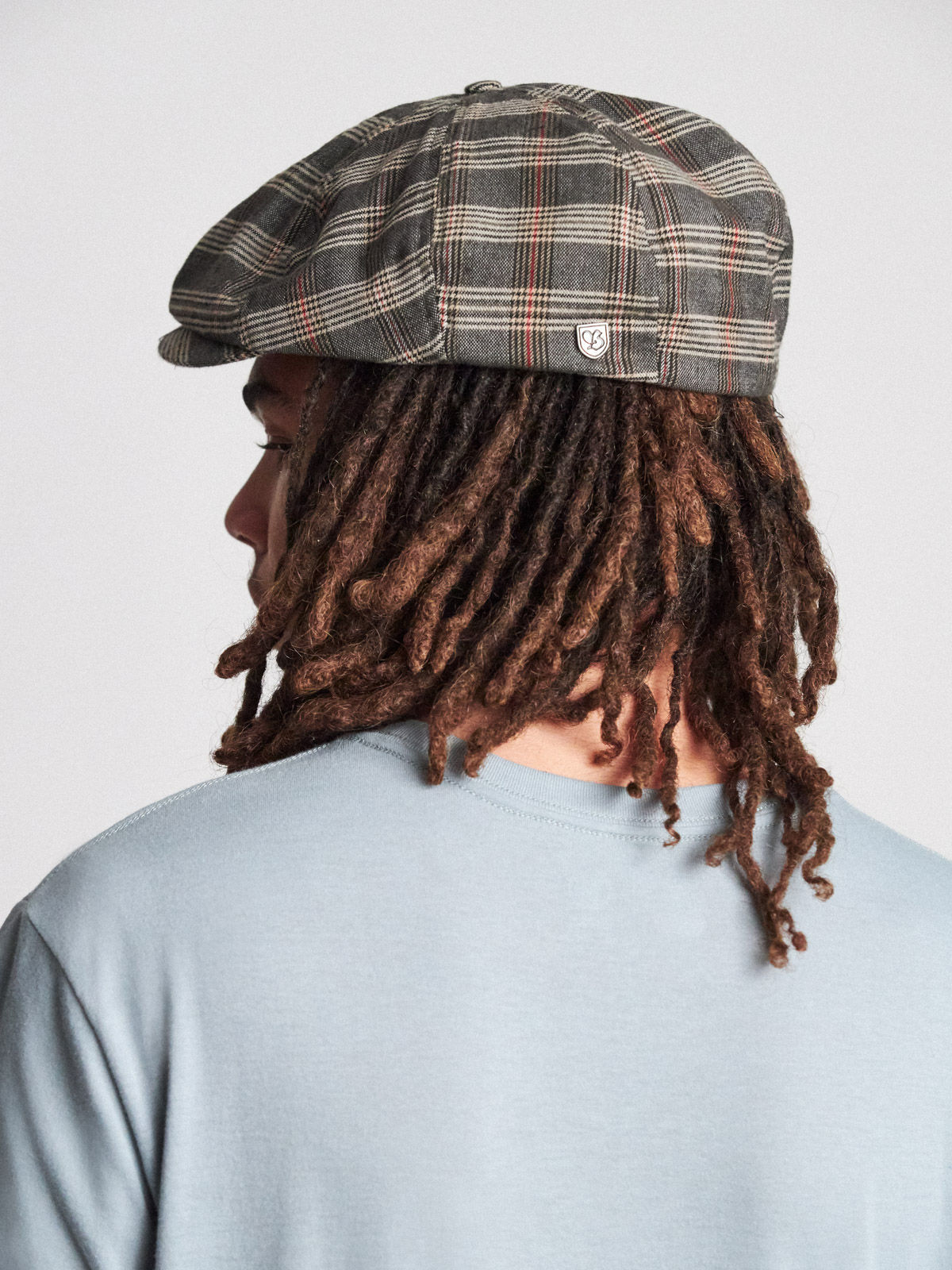 Kaszkiet Brixton Brood Snap ZD (grey/tan plaid)