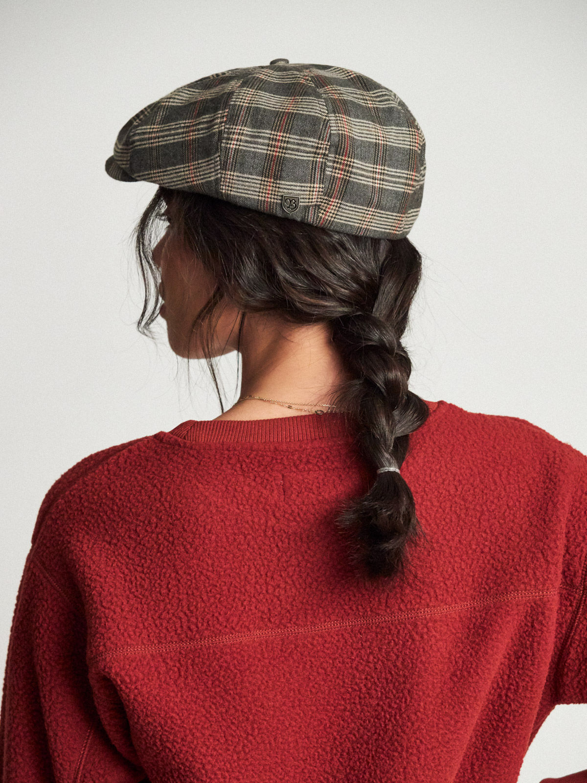 Kaszkiet Brixton Brood Snap ZD (grey/tan plaid)