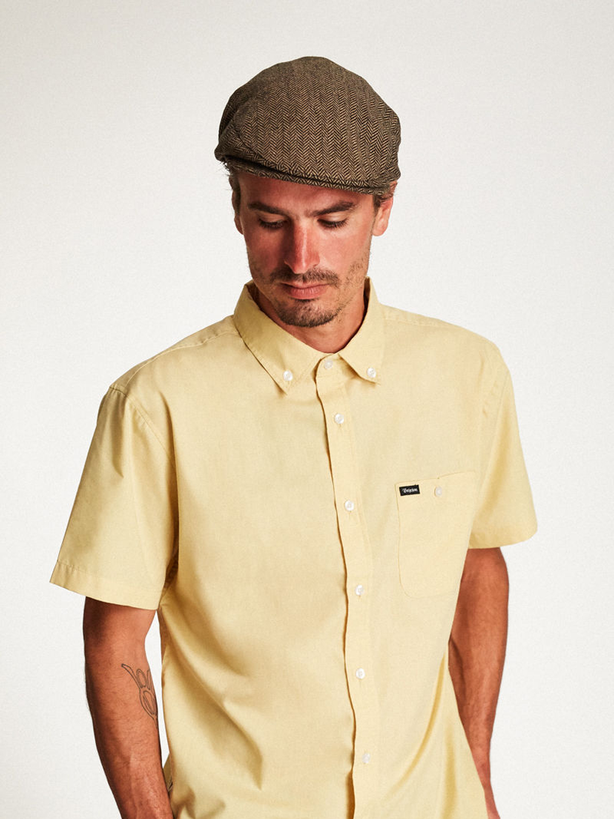 Kaszkiet Brixton Hooligan Snap ZD (brown/khaki)