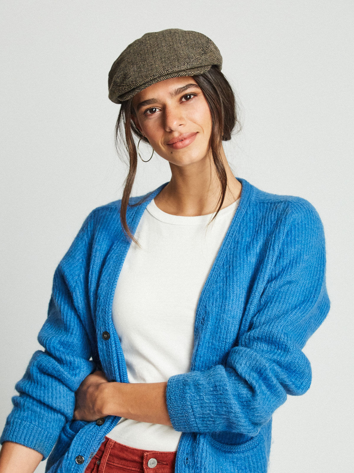 Kaszkiet Brixton Hooligan Snap ZD (brown/khaki)