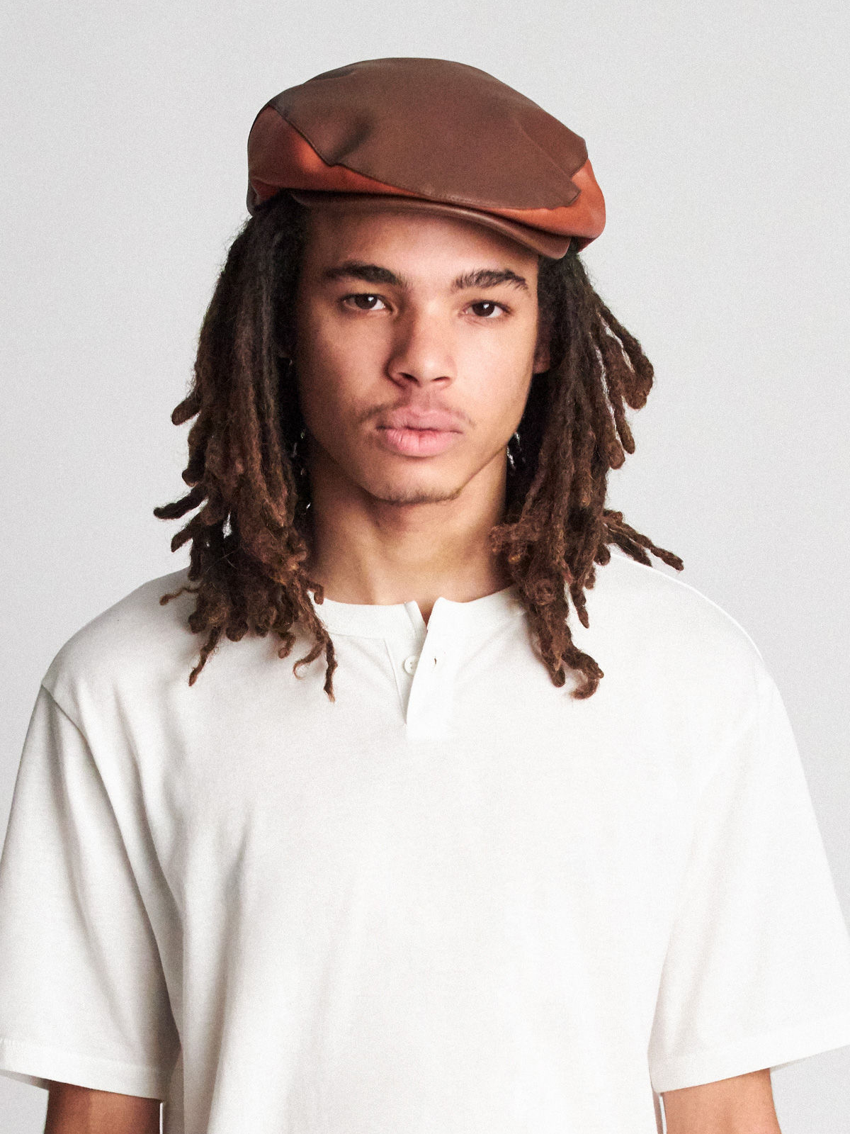 Kaszkiet Brixton Hooligan Snap ZD (brown/lt brown)