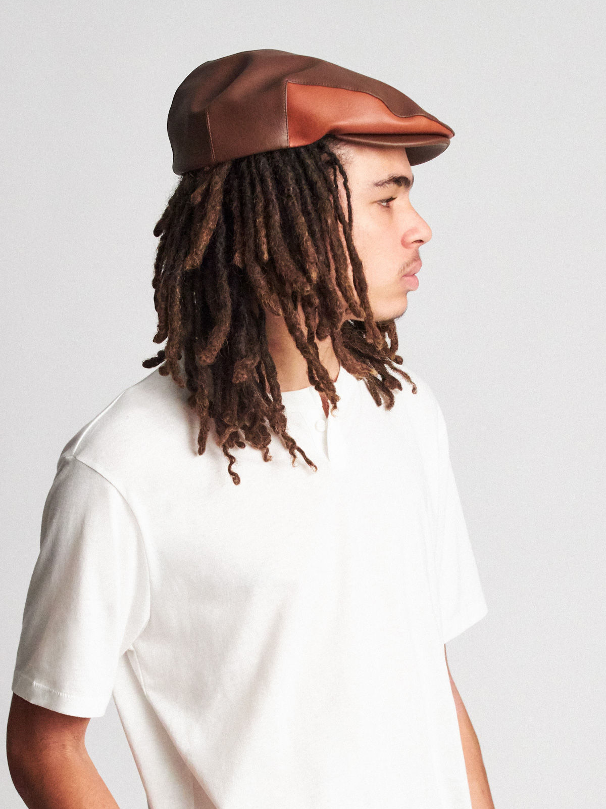 Kaszkiet Brixton Hooligan Snap ZD (brown/lt brown)