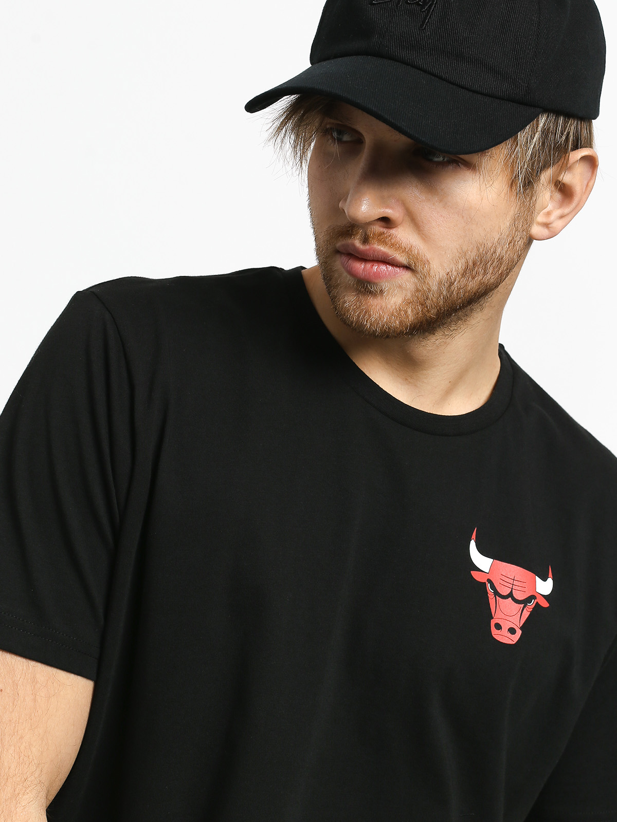 T-shirt New Era Wordmark Chicago Bulls (black)