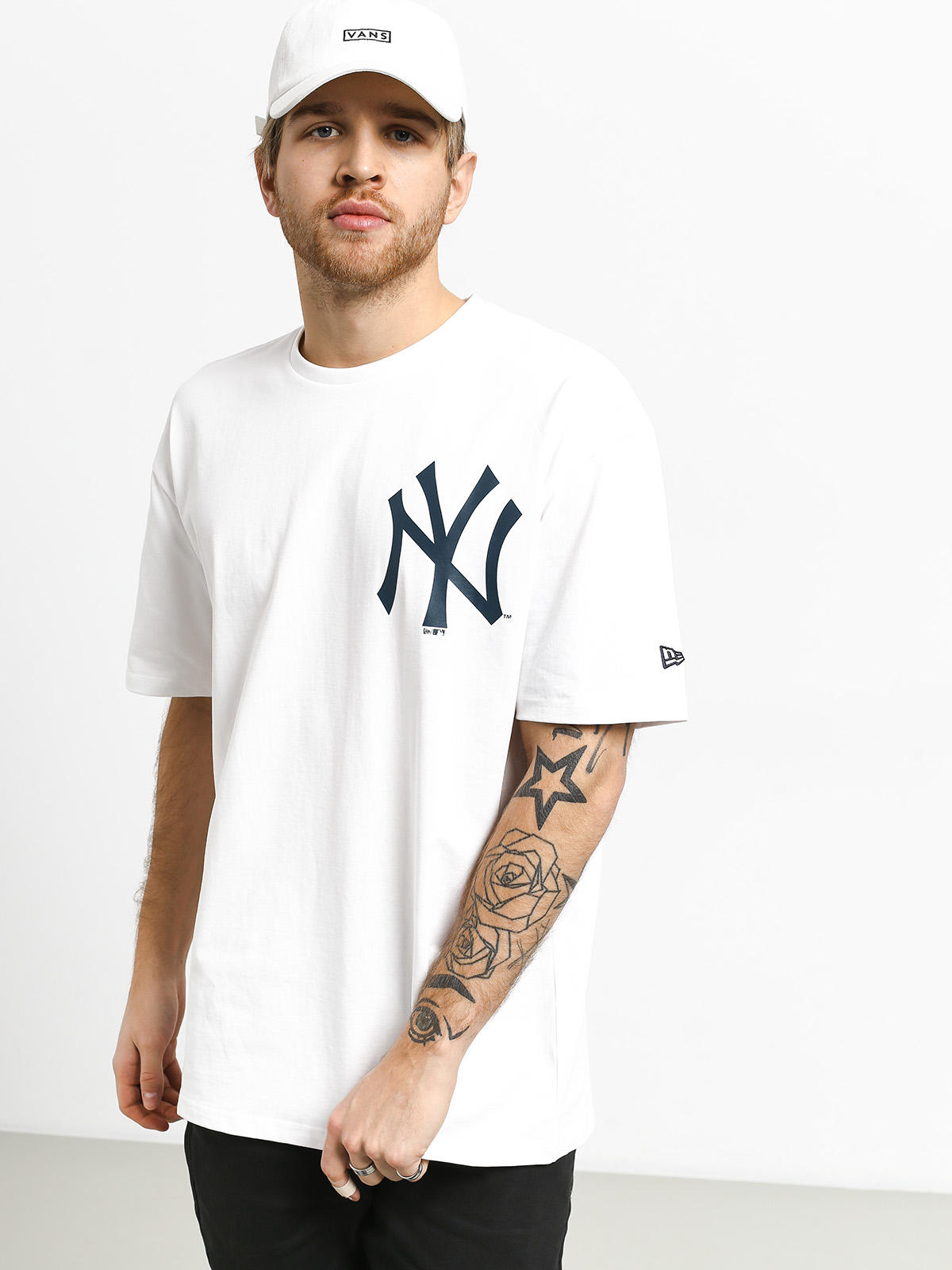 T-shirt New Era Oversized Logo New York Yankees (white)