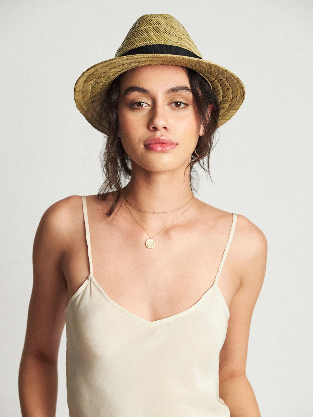 Kapelusz Brixton Rollins Fedora (tan/black)