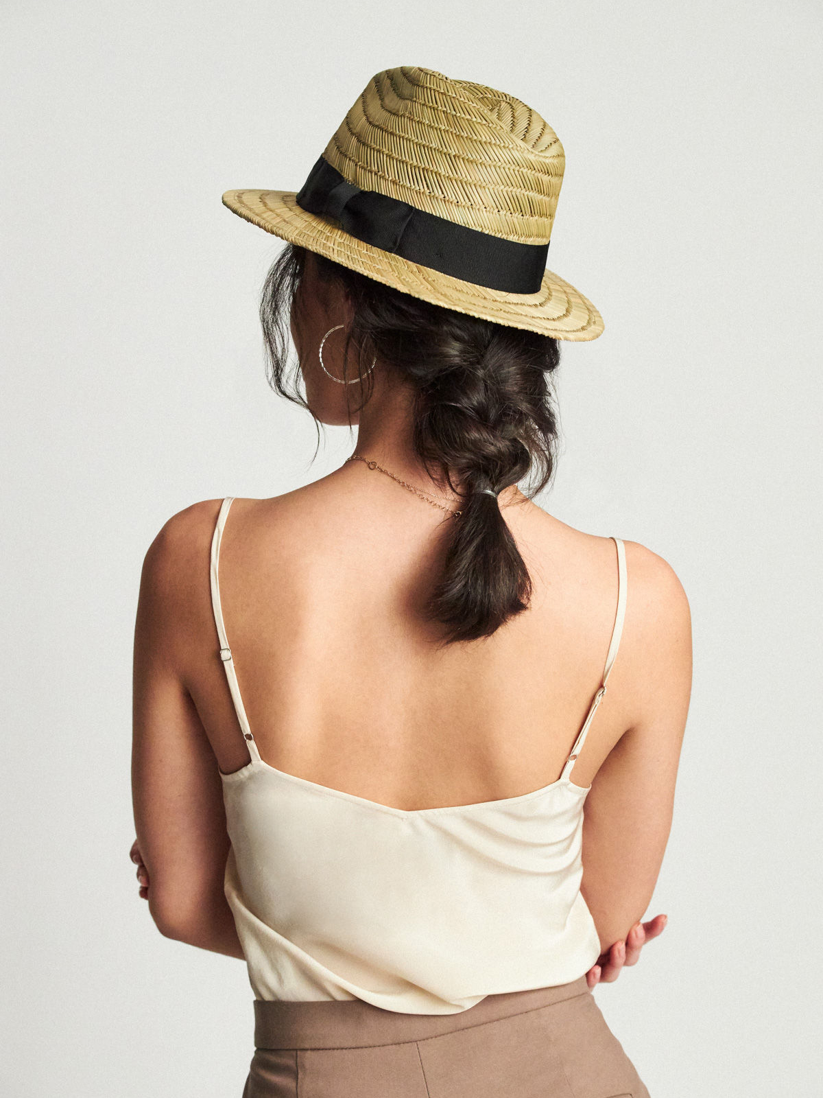 Kapelusz Brixton Rollins Fedora (tan/black)