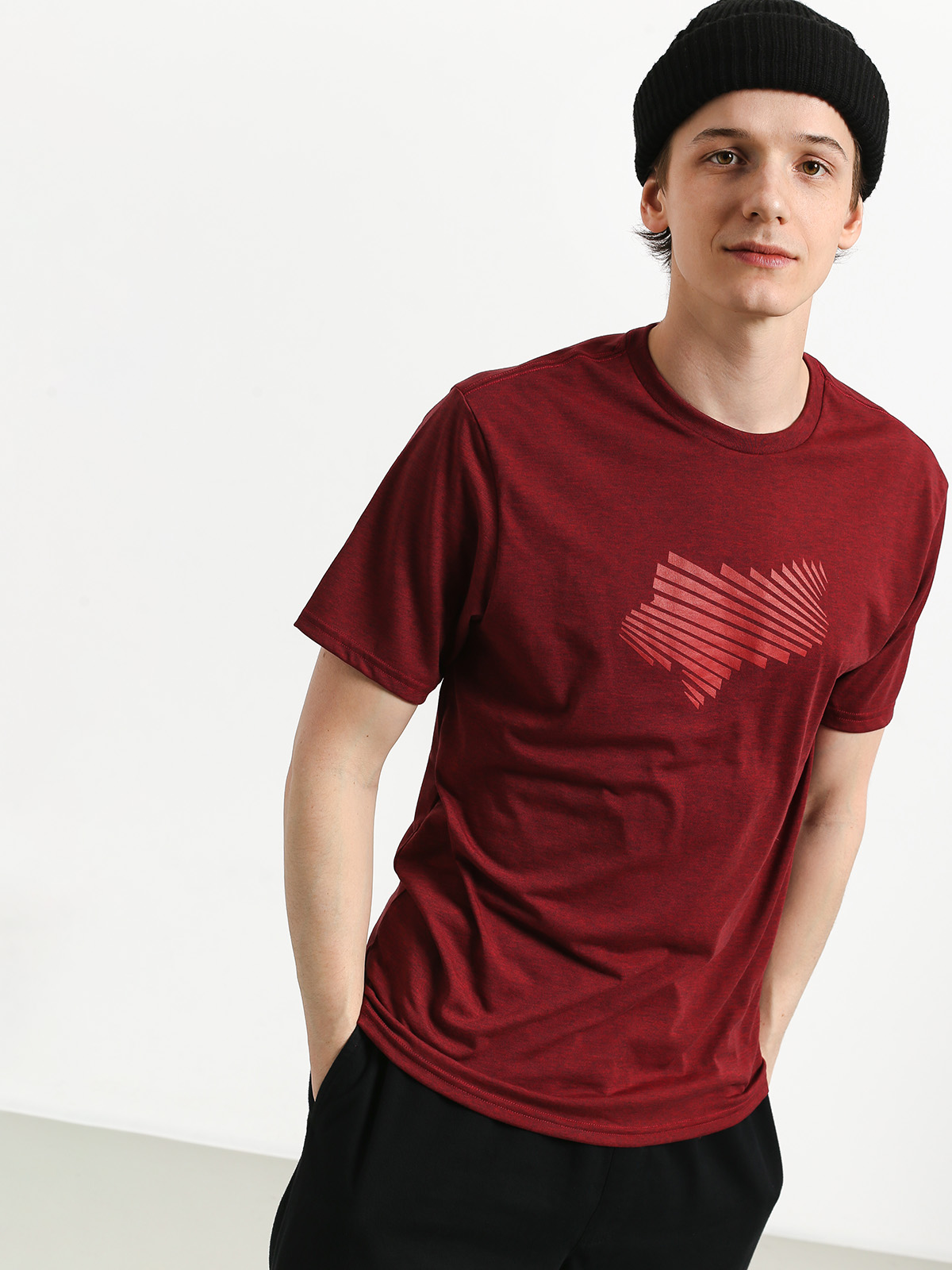T-shirt Fox Clash Tech (htr rd)