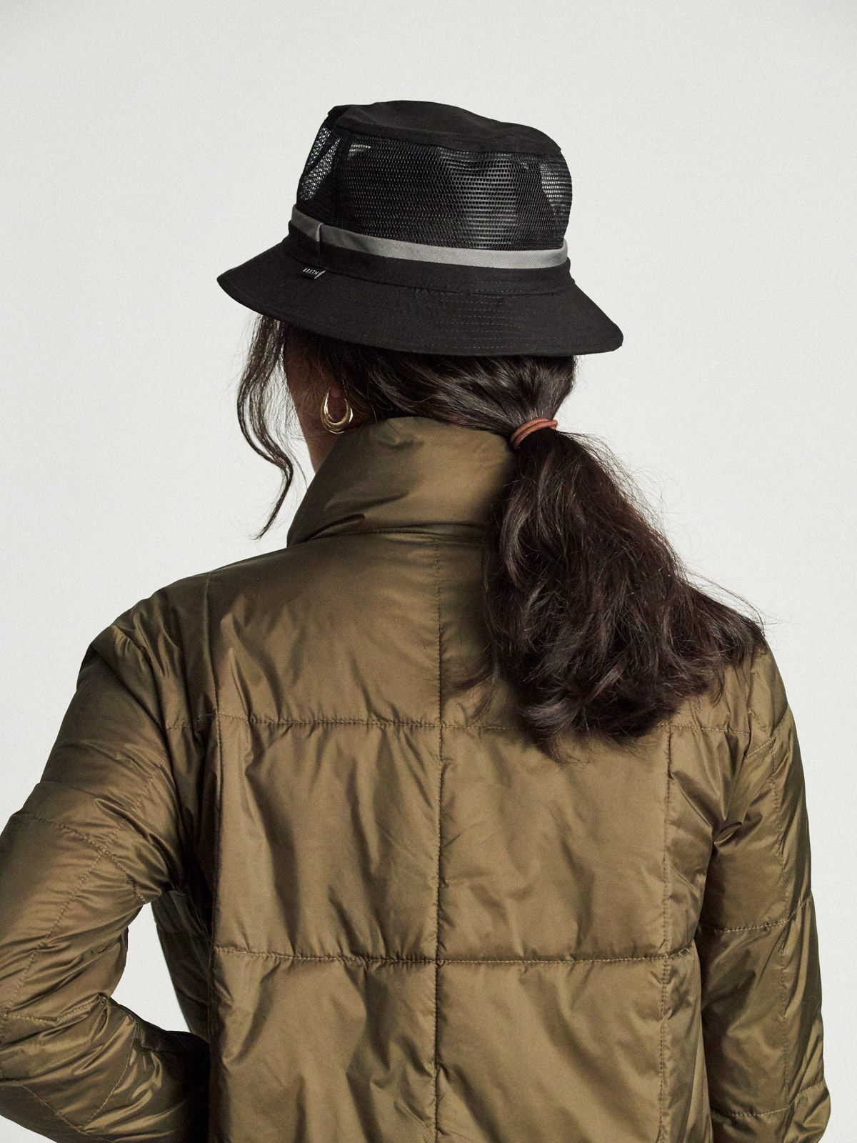 Kapelusz Brixton Hardy Bucket Hat (black/grey)