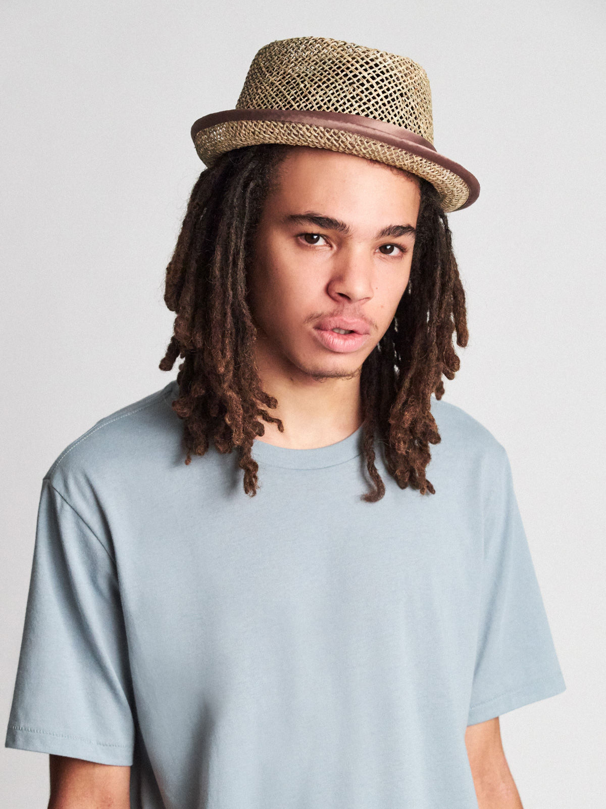 Kapelusz Brixton Stout Straw Pork Pie (tan)