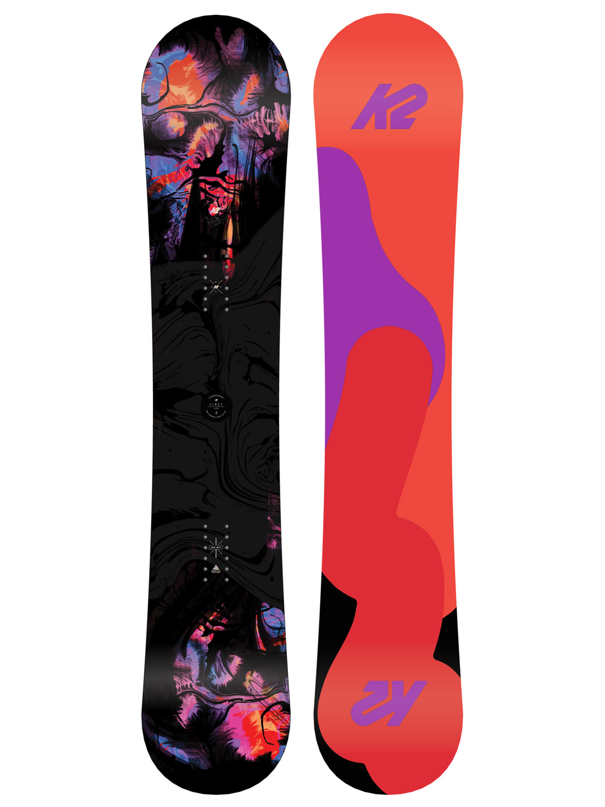 Damska Deska snowboardowa K2 First Lite (orange/pink/red)