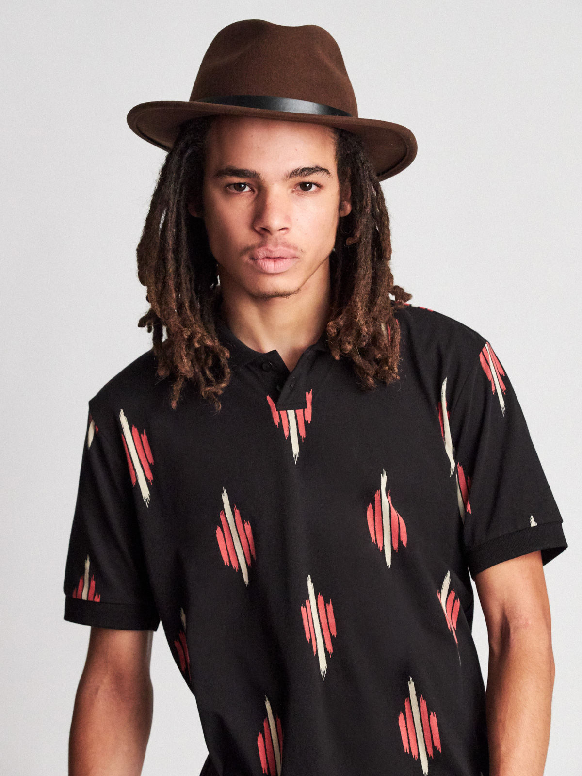 Kapelusz Brixton Messer Fedora (brown/black)