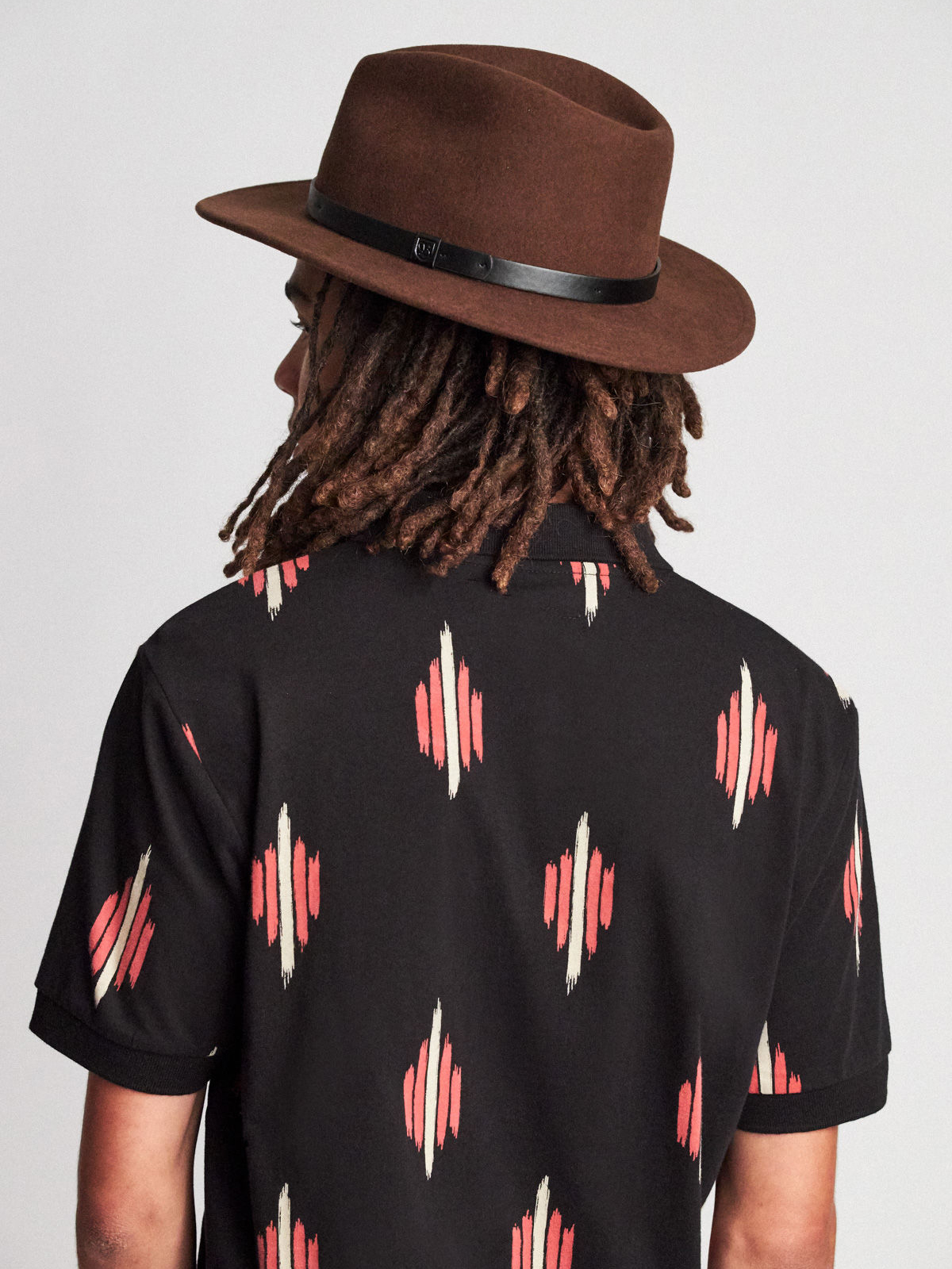 Kapelusz Brixton Messer Fedora (brown/black)